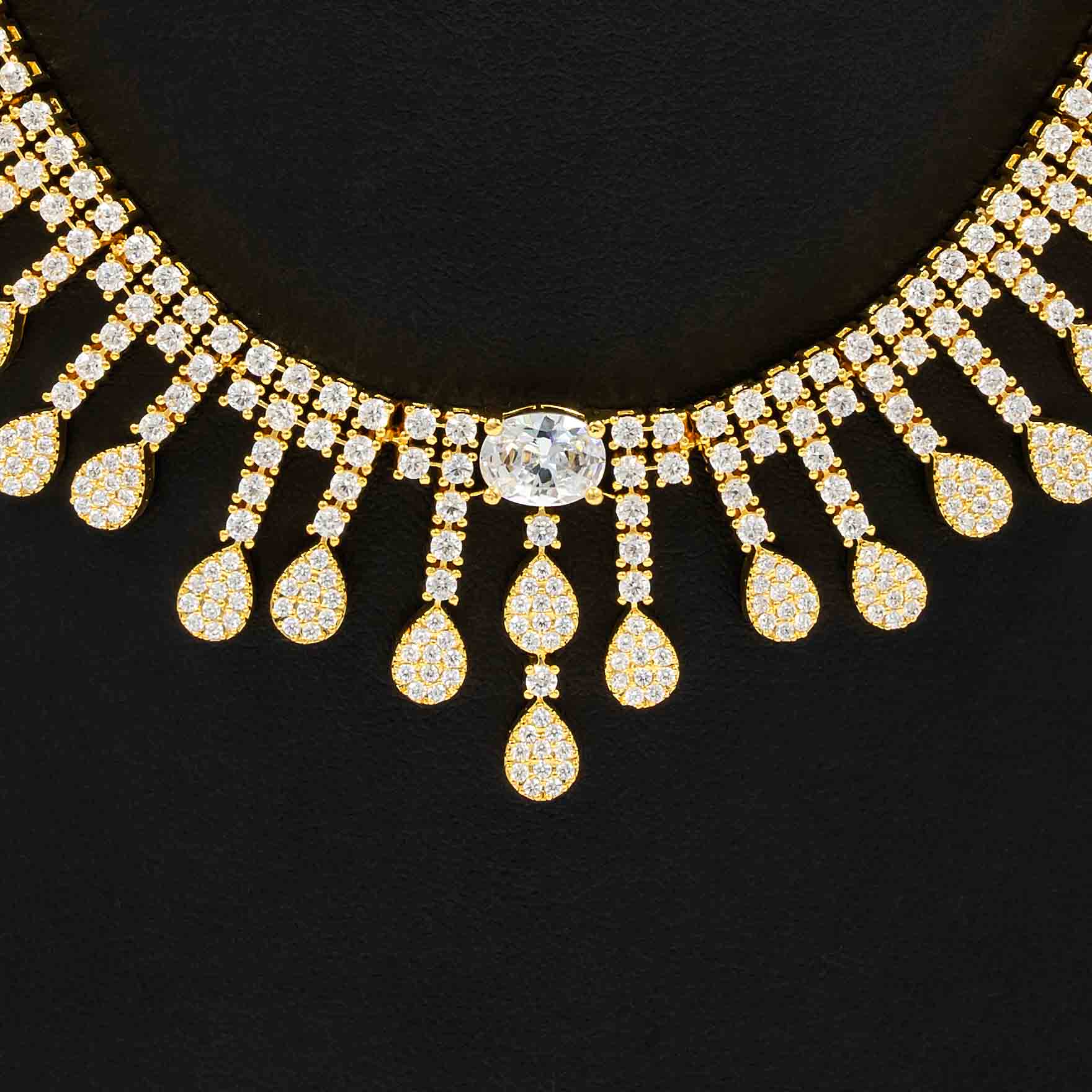 Premium Stone Necklace with Stud PMSNS4W-009, PMSHST11W-082