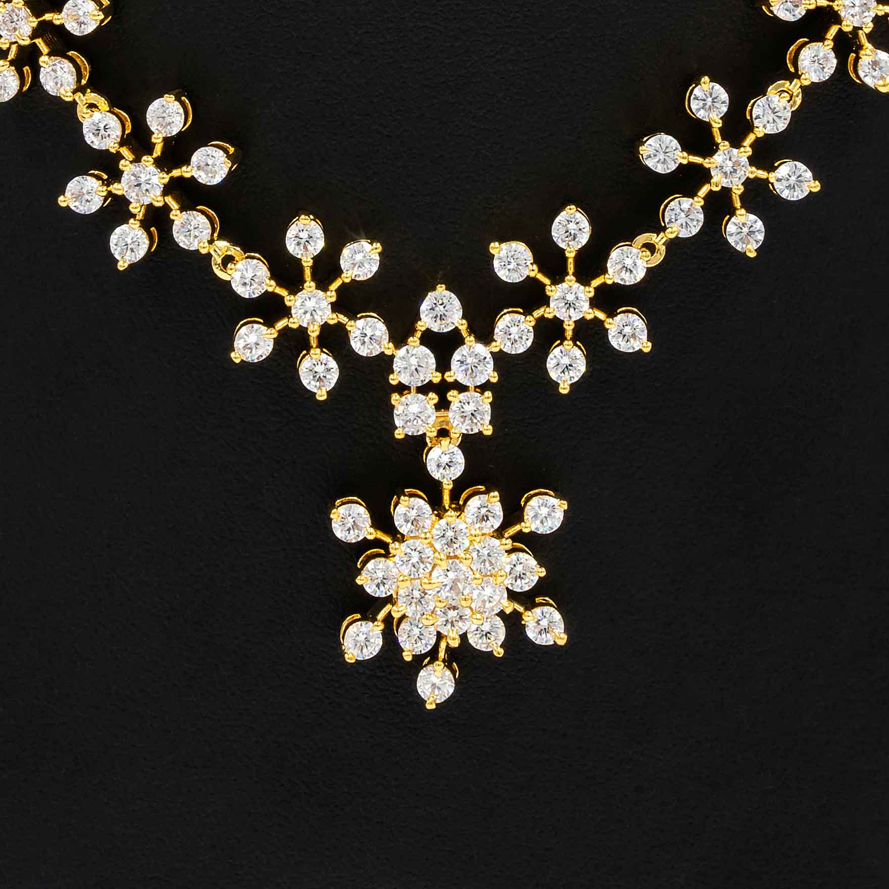 Stone Necklace with Stud PMSNS38W-008, PMSST6W-022