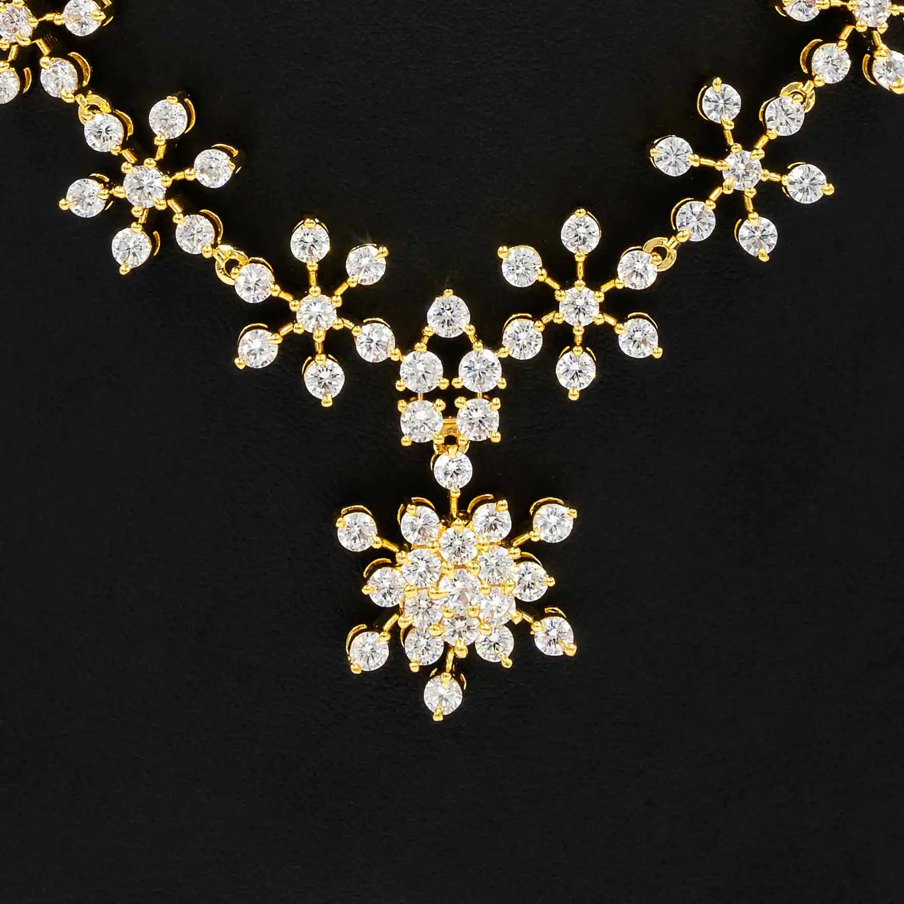 Stone Necklace with Stud PMSNS38W-008, PMSST6W-022