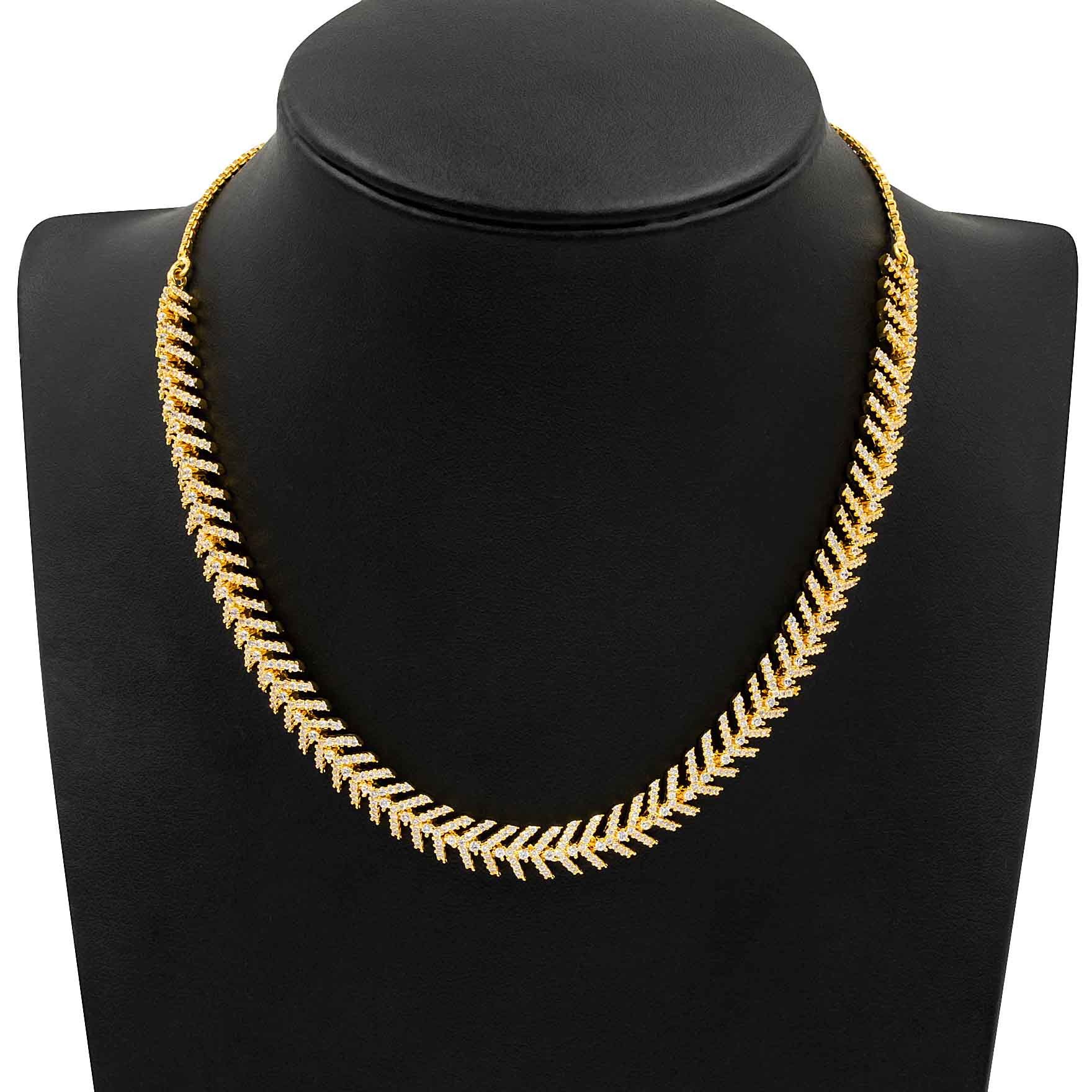 Premium Stone Necklace with Stud PMSNS43W-008, PMSHST31W-082