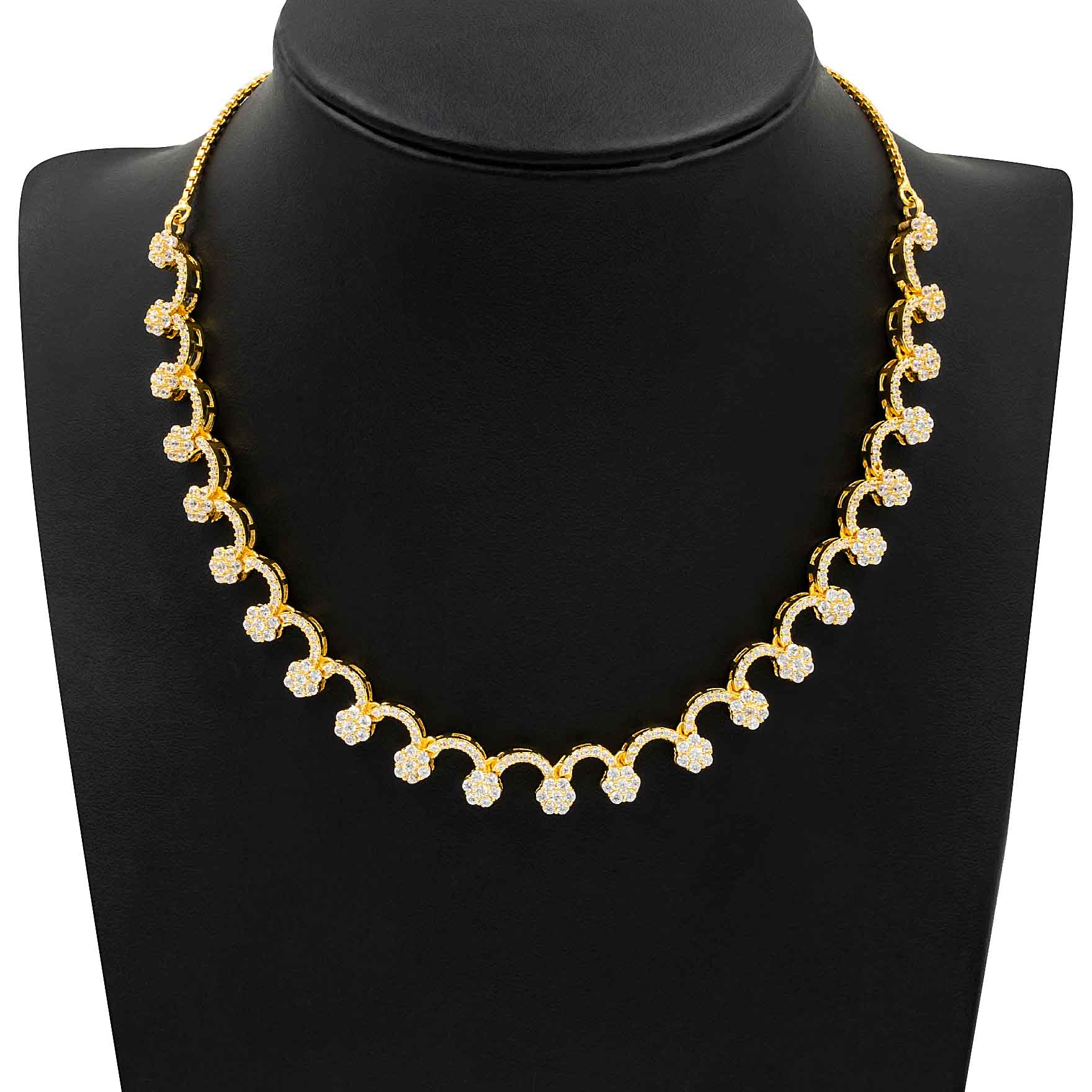 Premium Stone Necklace with Stud PMSNS36W-008, PMSHST46W-052