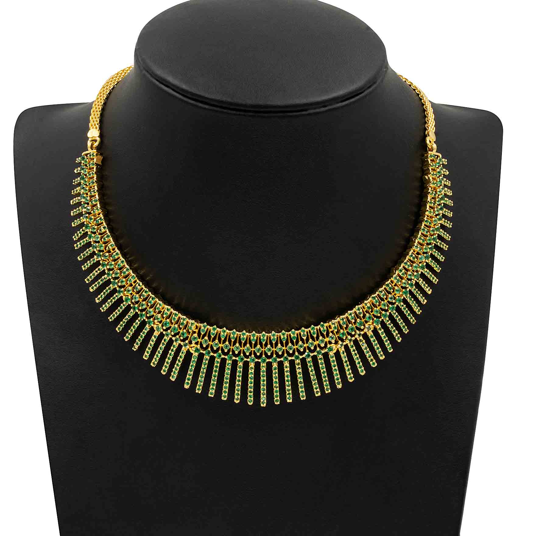 Premium Stone Necklace with Stud PMSNS1G-008, PMSHST3W-002