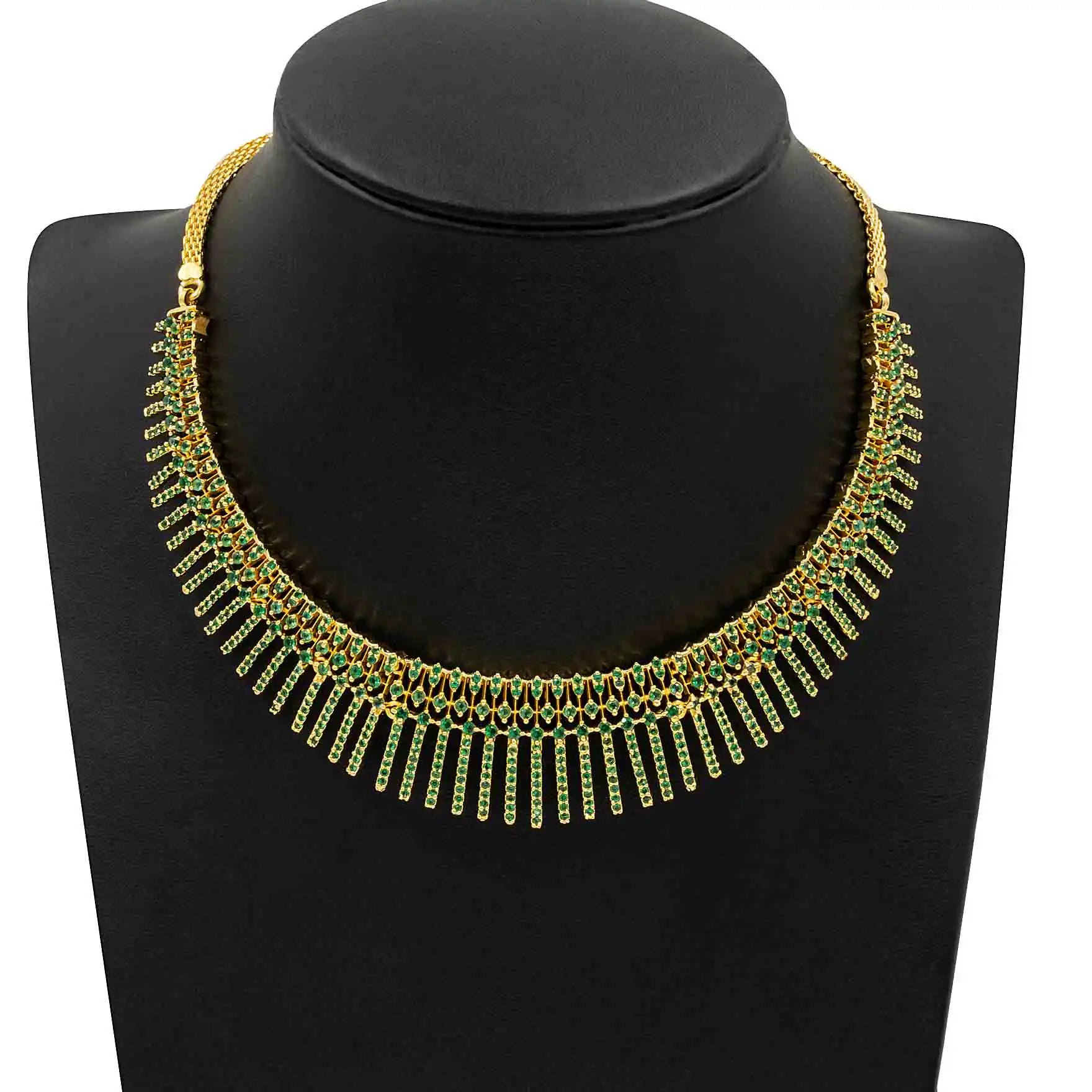 Premium Stone Necklace with Stud PMSNS1G-008, PMSHST3W-002
