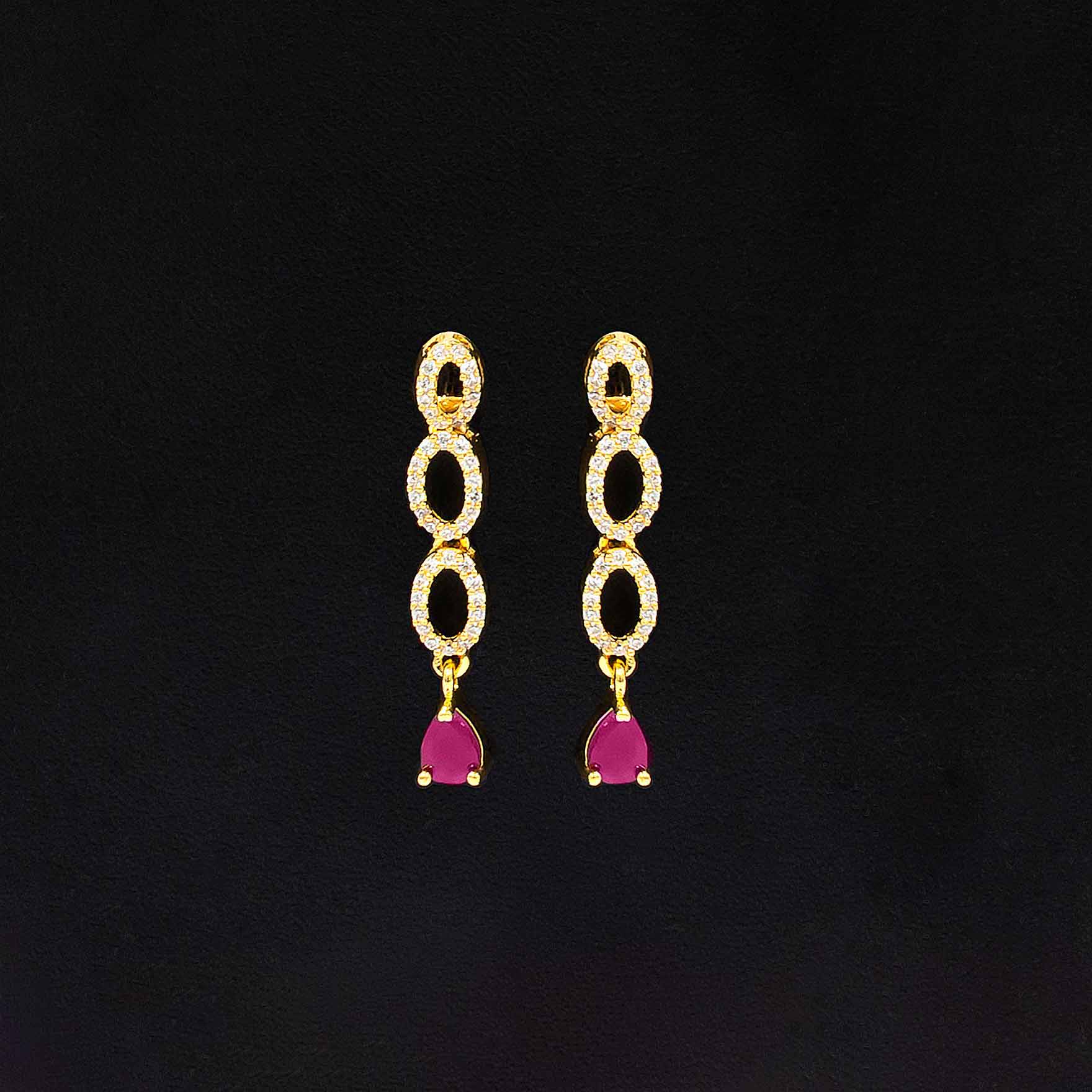 Premium Stone Necklace with Stud PMSNS22WR-007, PMSHST34WR-022