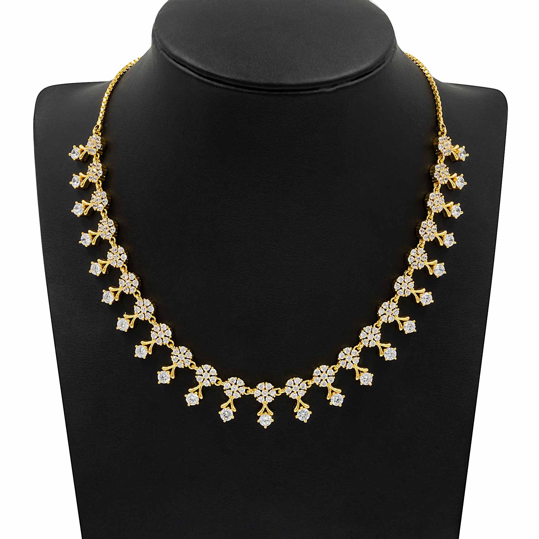 Premium Stone Necklace with Stud PMSNS41W-008, PMSHST40W-022