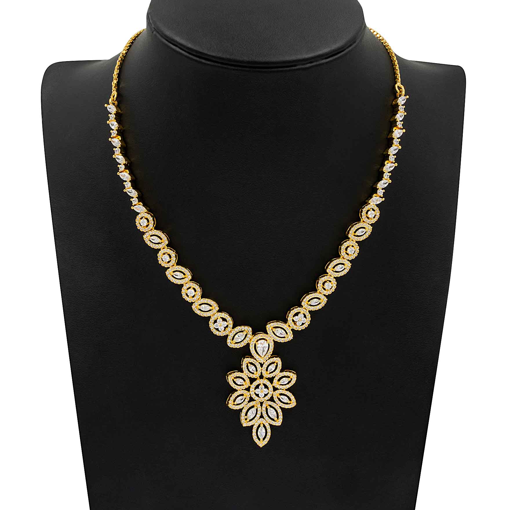 Premium Stone Necklace with Stud PMSNS5W-008, PMSHST10W-052