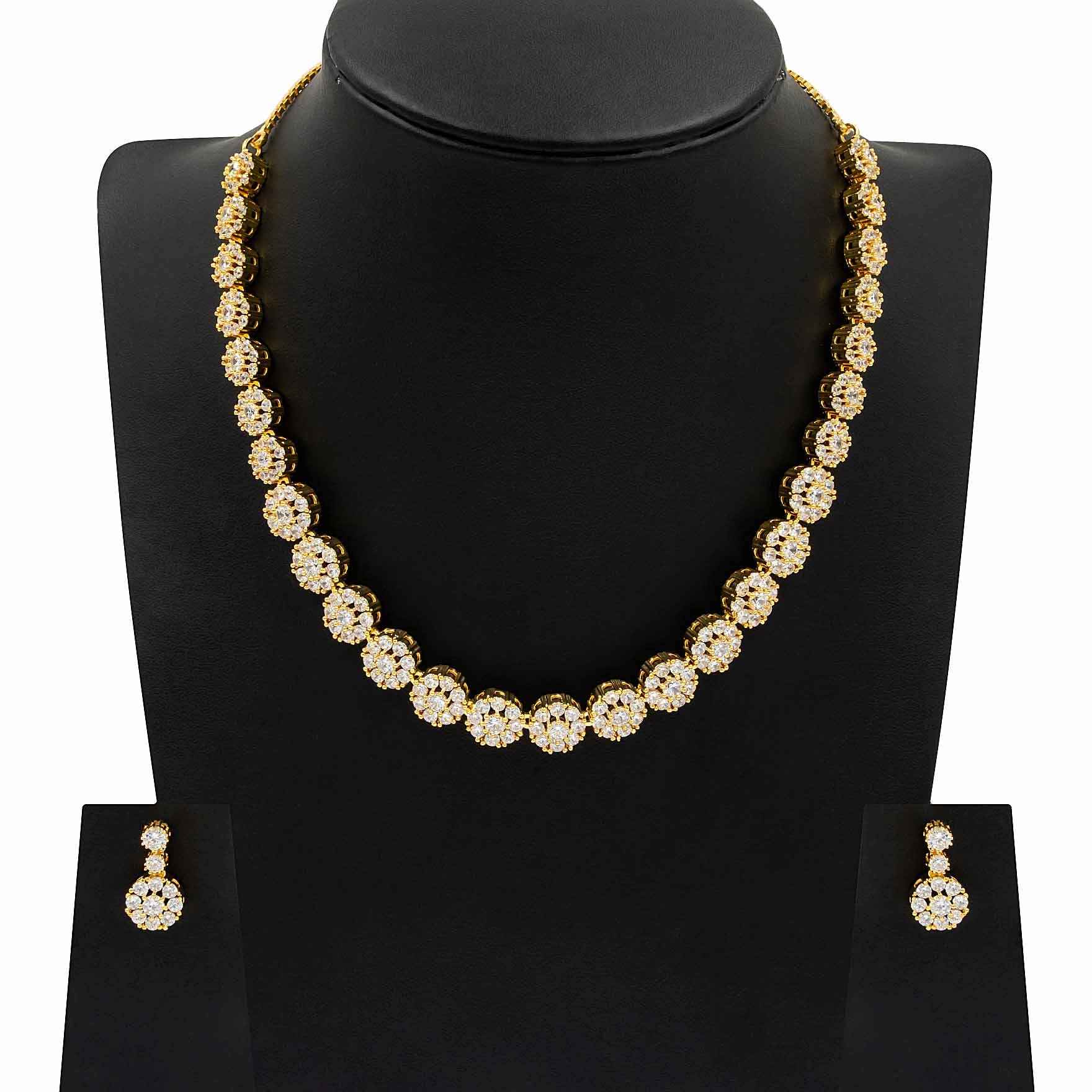 Premium Stone Necklace with Stud PMSNS28W-008, PMSHST36W-022
