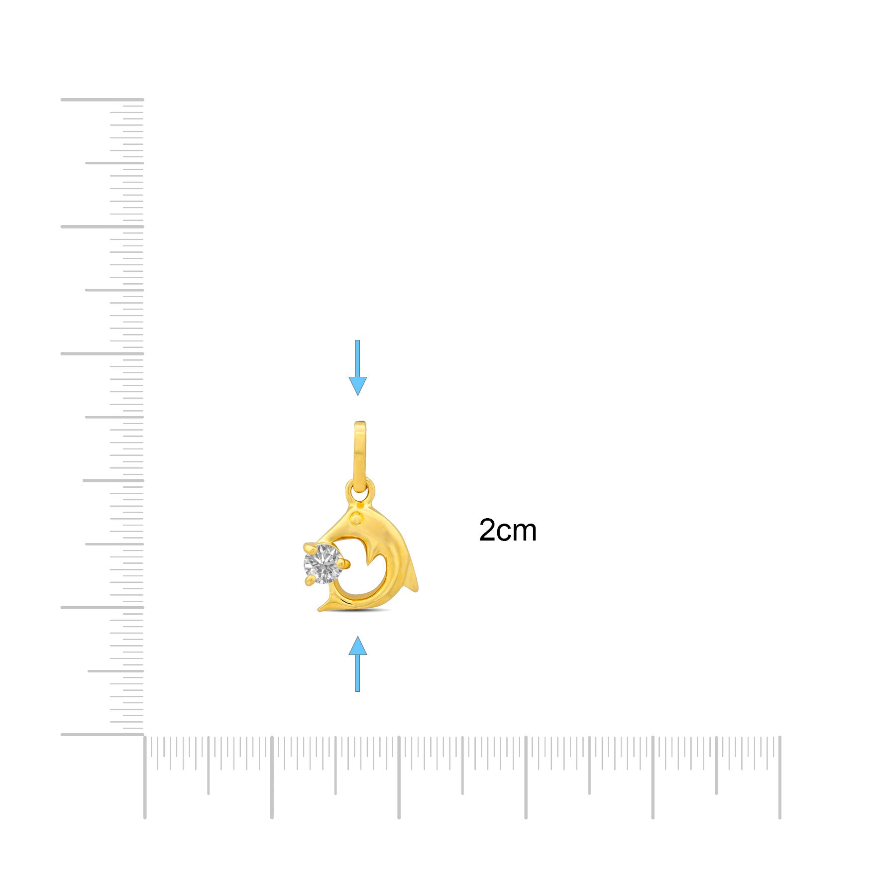 Golden Pendant PSLT110W-06