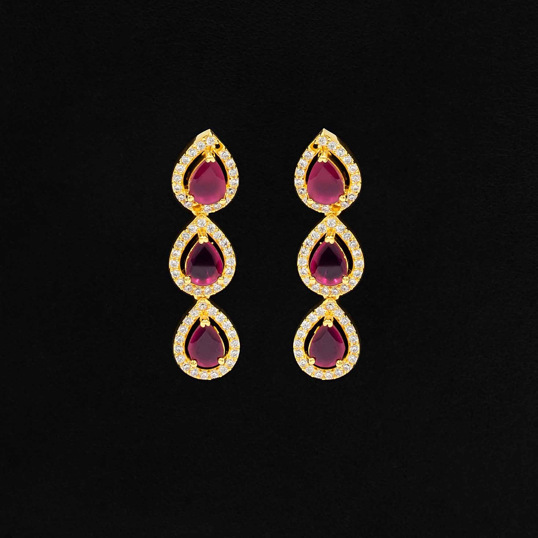 Premium Stone Necklace with Stud PMSNM1WR-0031, PMSHST30WR-022