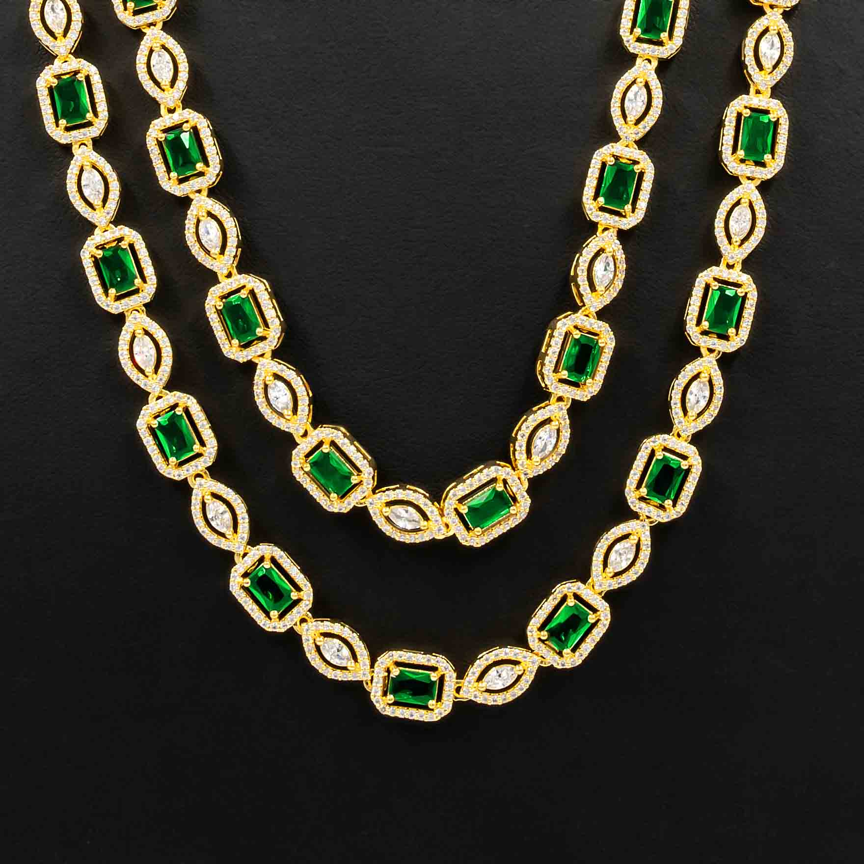 Premium Stone Necklace with Stud PMSNMLWR-0031, PMSHST30WR-022