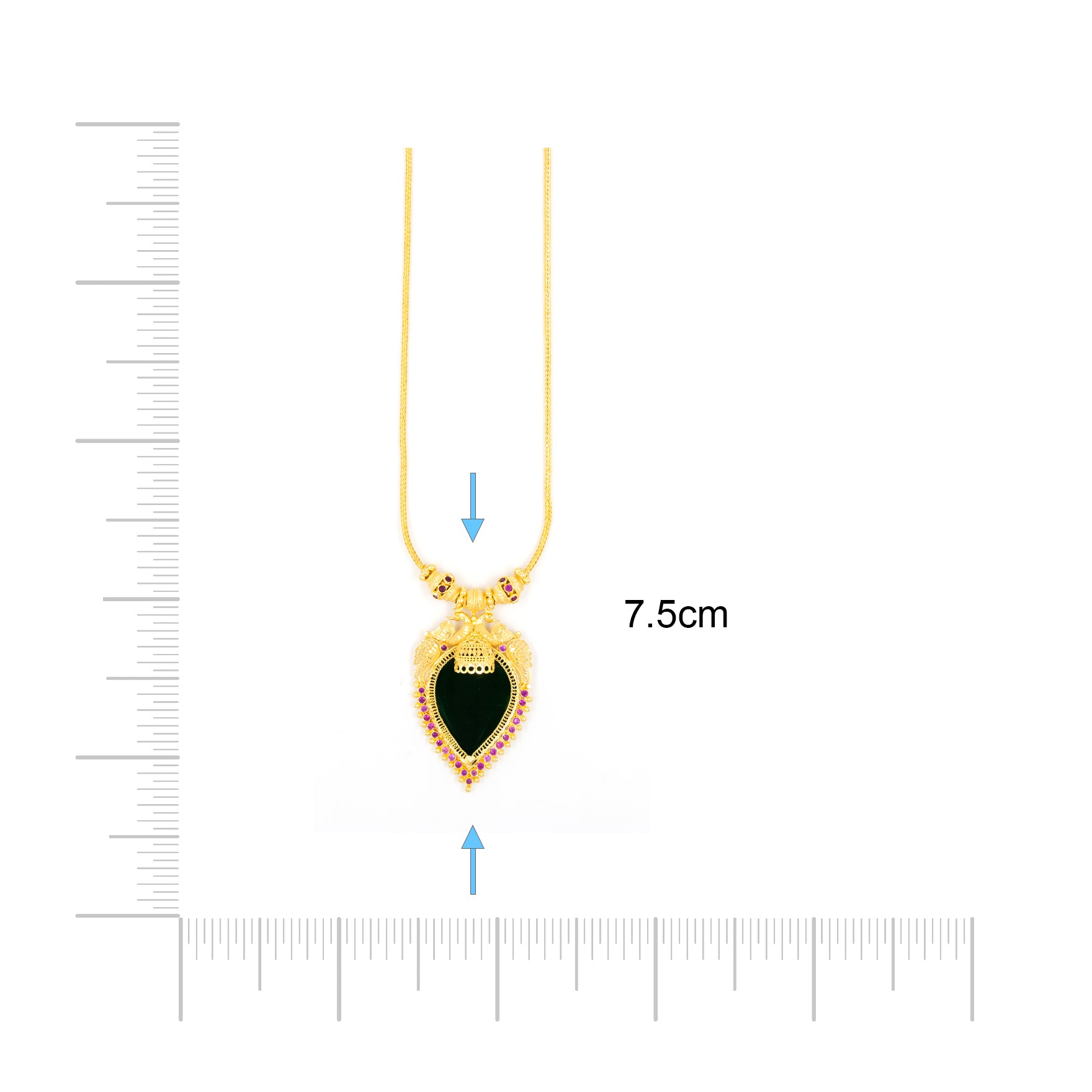 Palakka Green Stone Necklace PSPKNRG57-0311