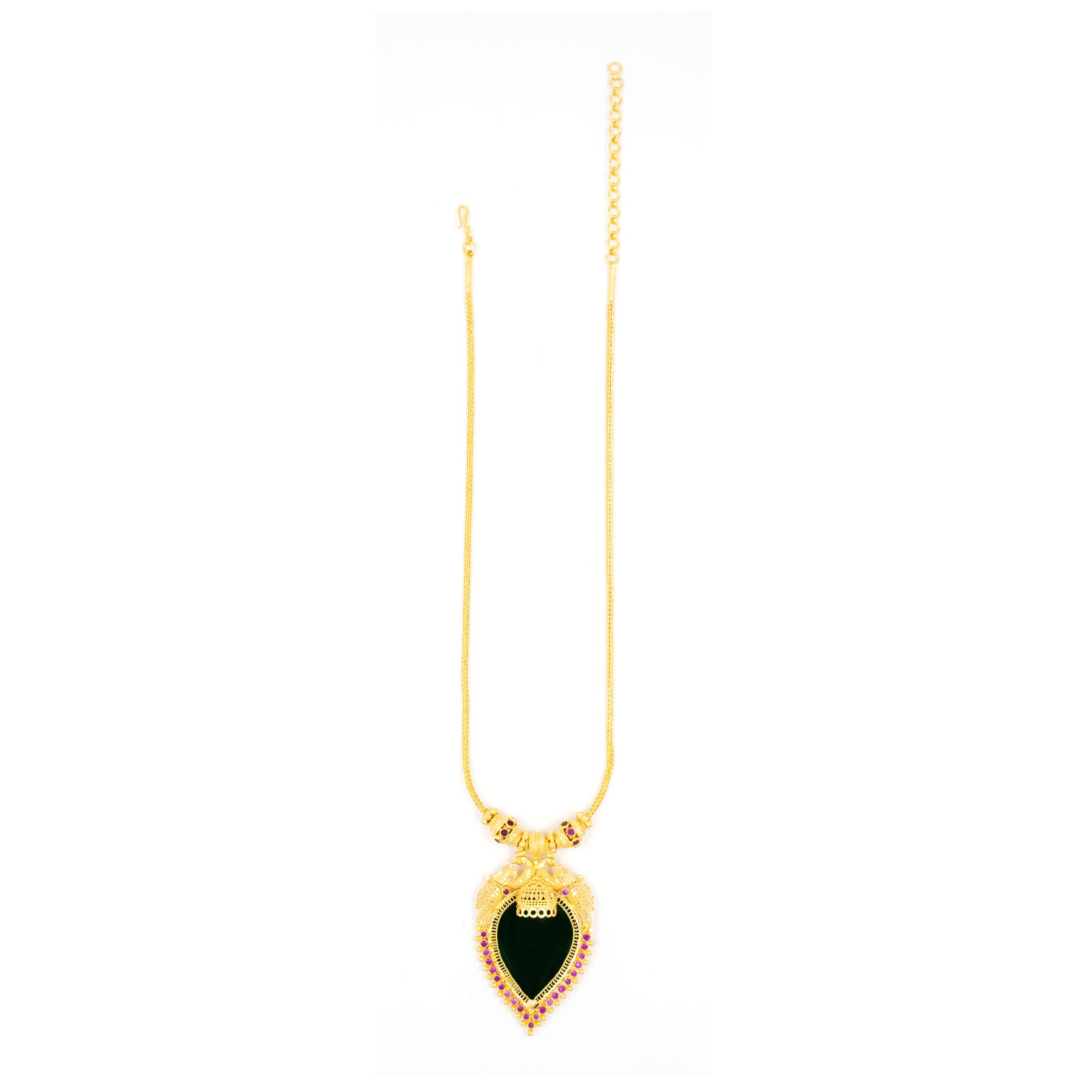 Palakka Green Stone Necklace PSPKNRG57-0311