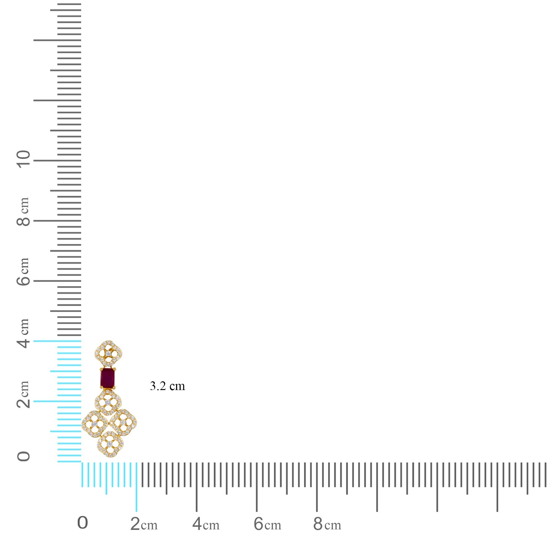 Premium Stone Necklace with Stud PMSNS23WR-007, PMSHST40WR-052