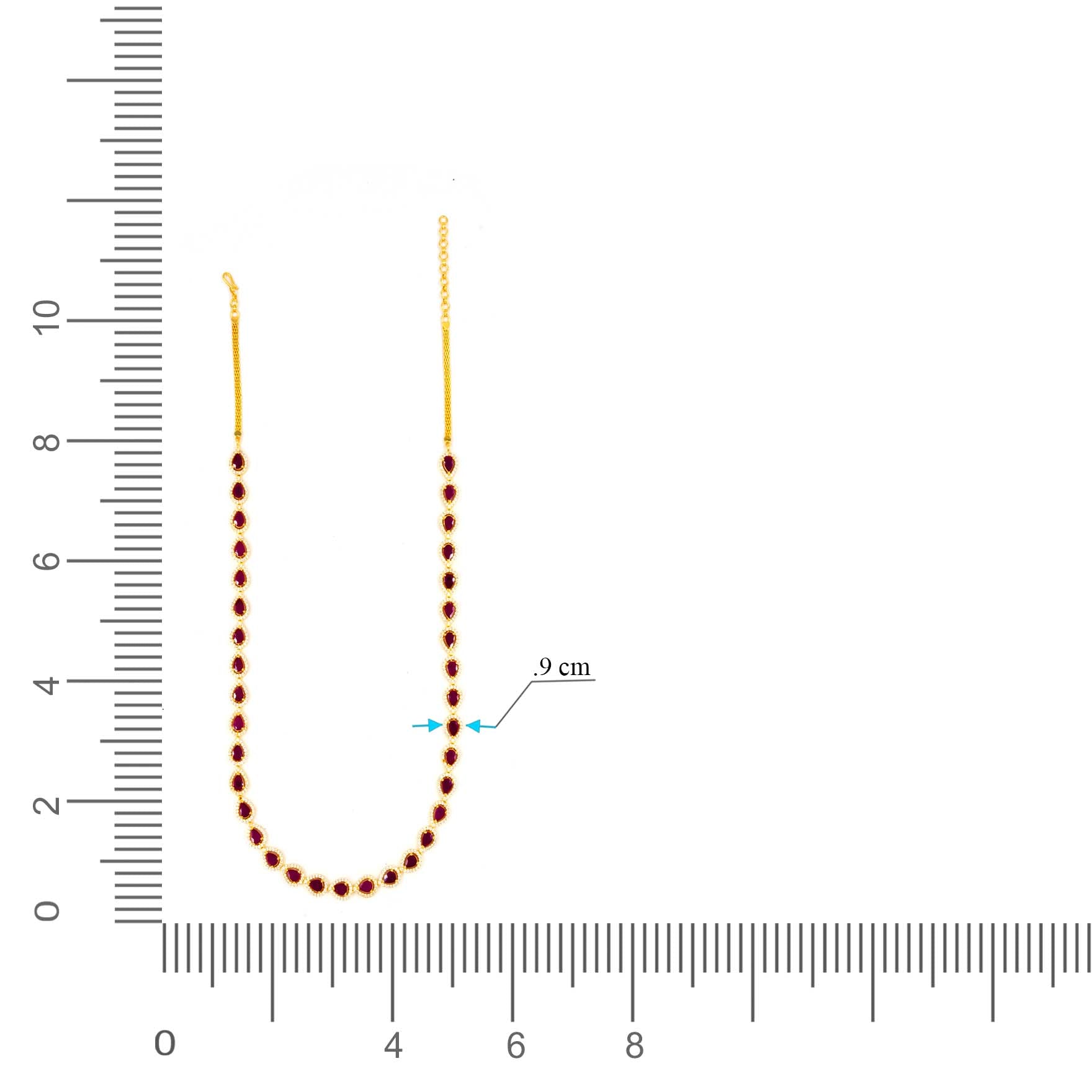 Premium Stone Necklace with Stud PMSNM1WR-0031, PMSHST30WR-022