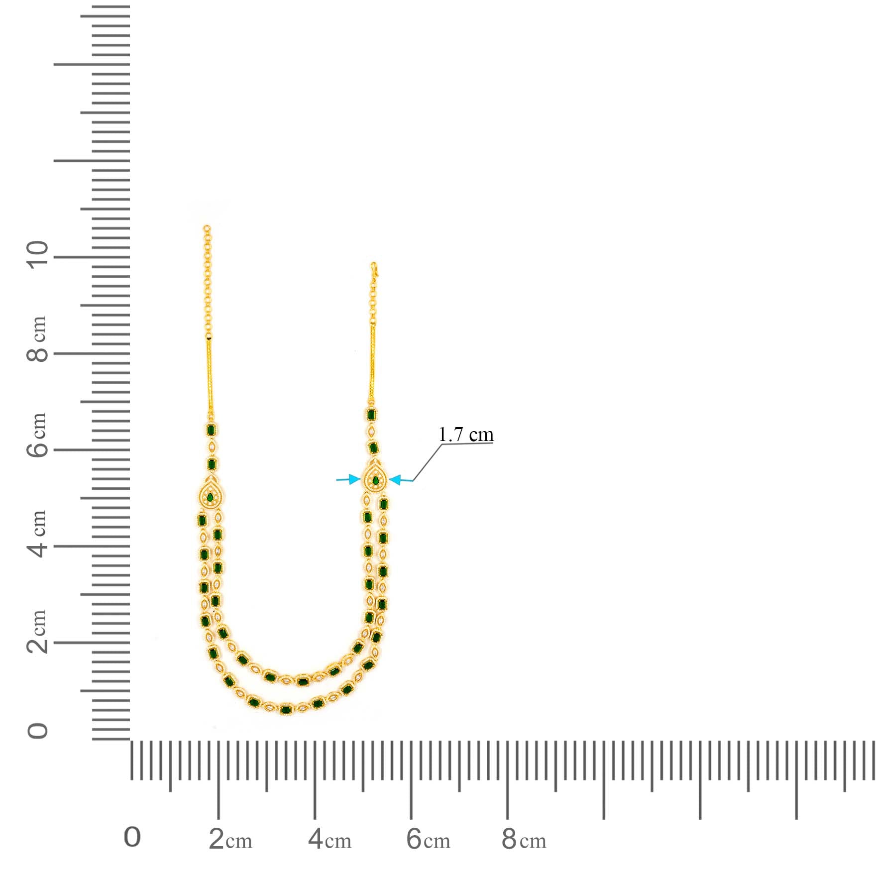 Premium Stone Necklace with Stud PMSNMLWR-0031, PMSHST30WR-022