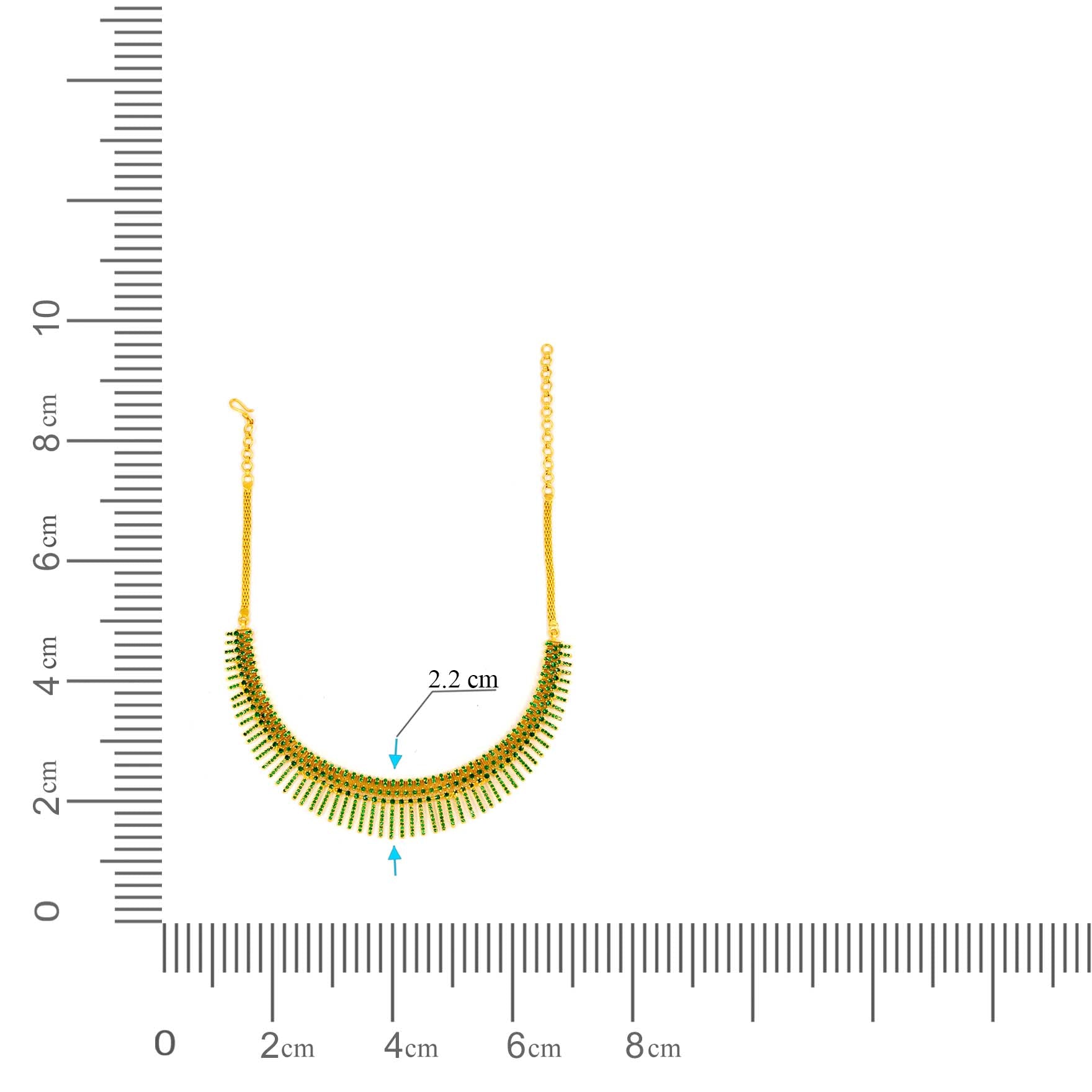 Premium Stone Necklace with Stud PMSNS1G-008, PMSHST3W-002