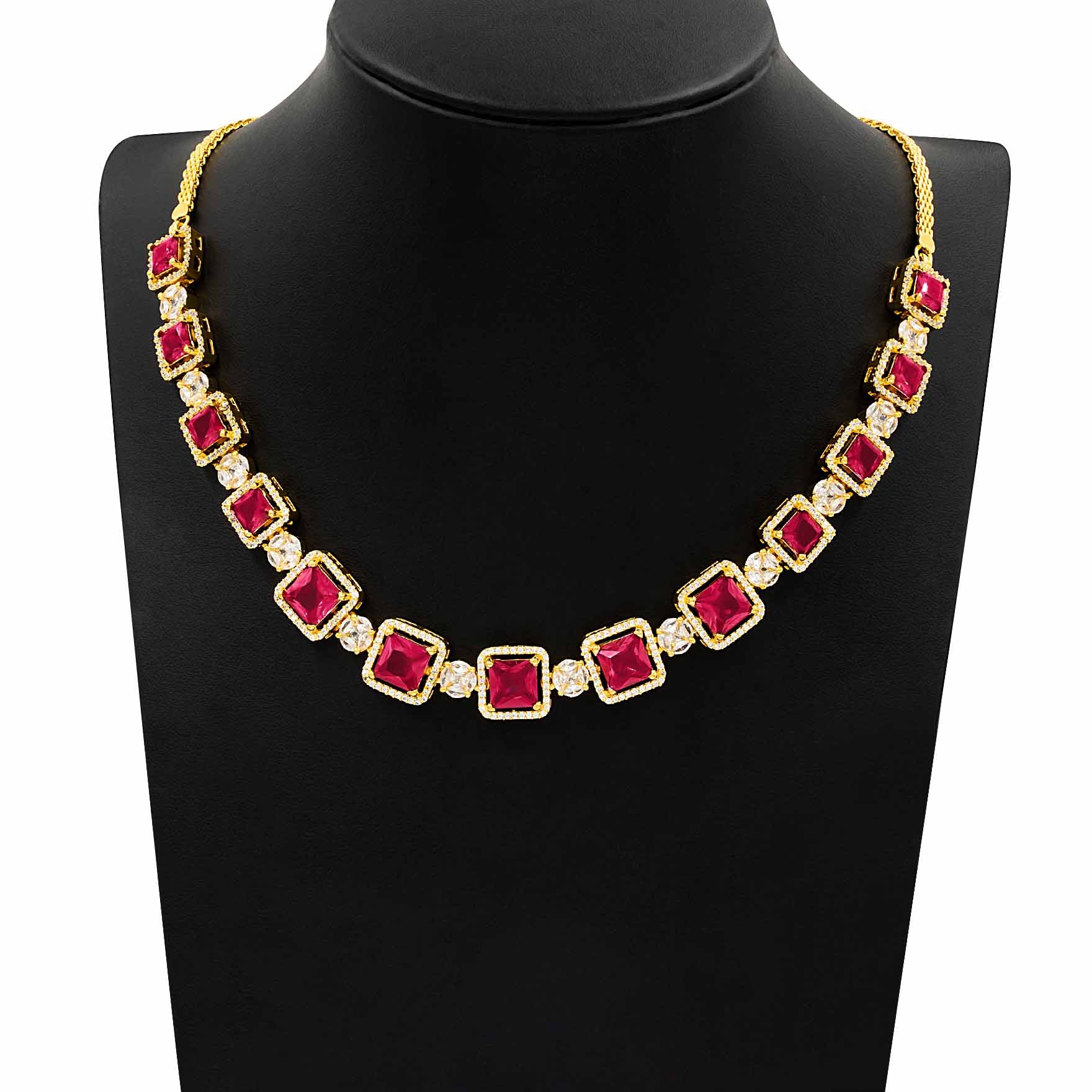 Stone Necklace with Stud PMSNS24WX-008, PMSHST11WX-003