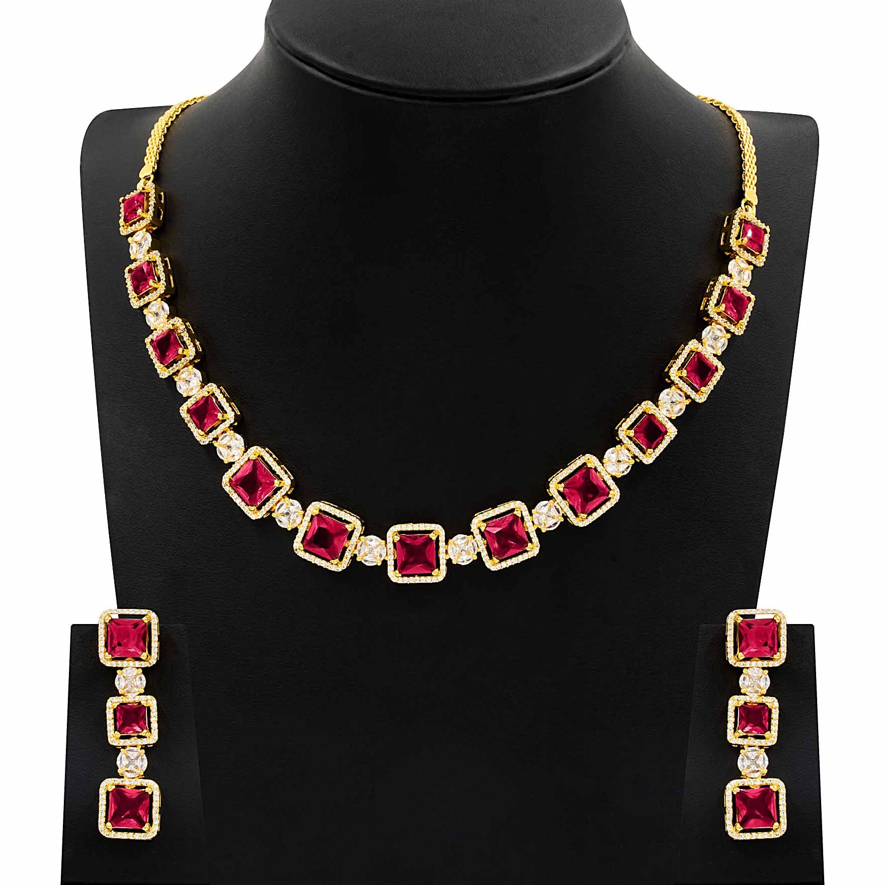 Stone Necklace with Stud PMSNS24WX-008, PMSHST11WX-003