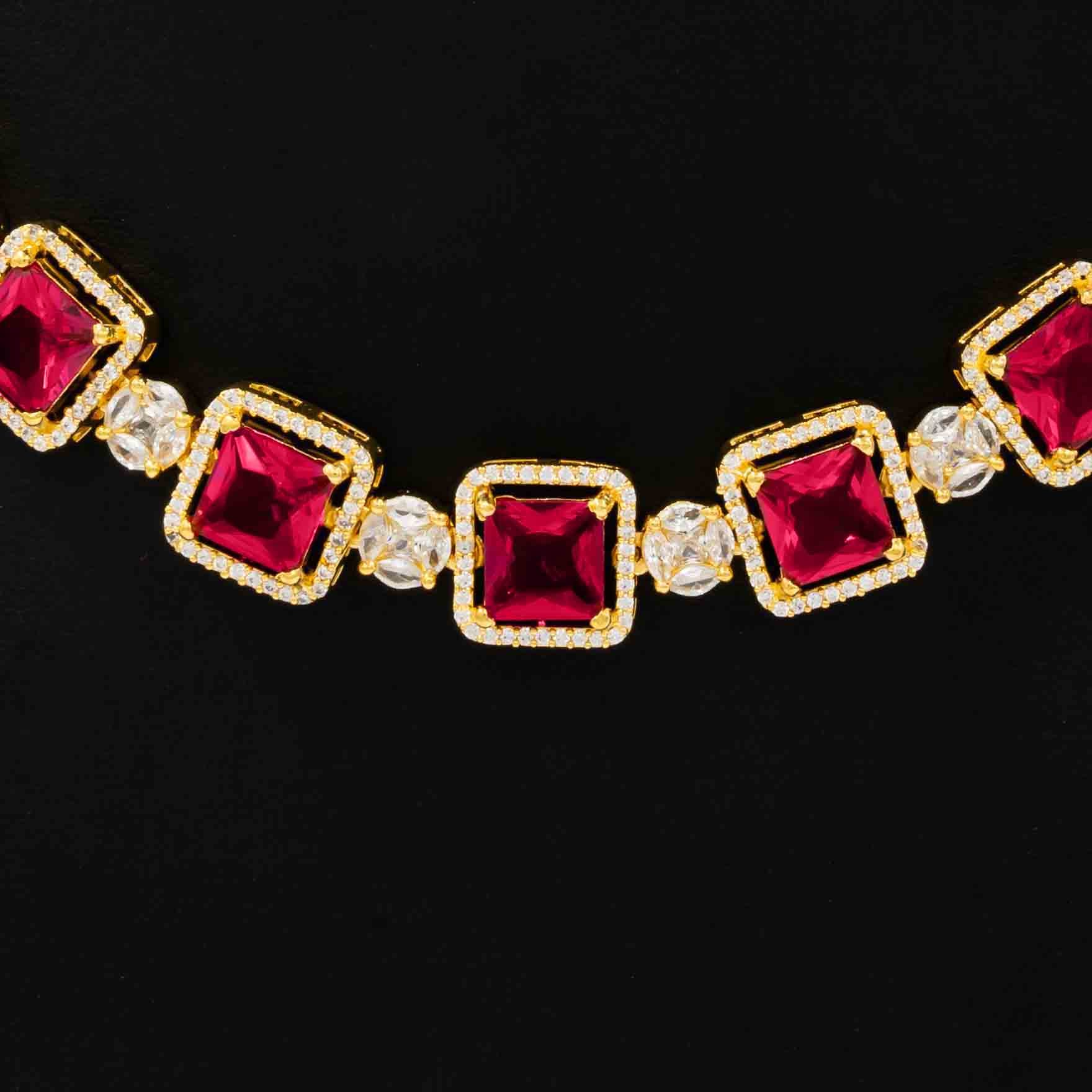 Stone Necklace with Stud PMSNS24WX-008, PMSHST11WX-003