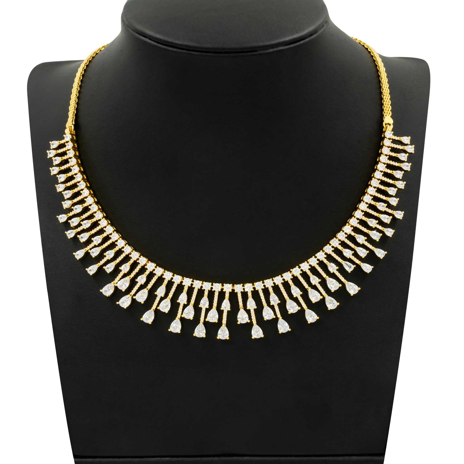 Stone Necklace with Stud PMSNS42W-008, PMSHST53W-052