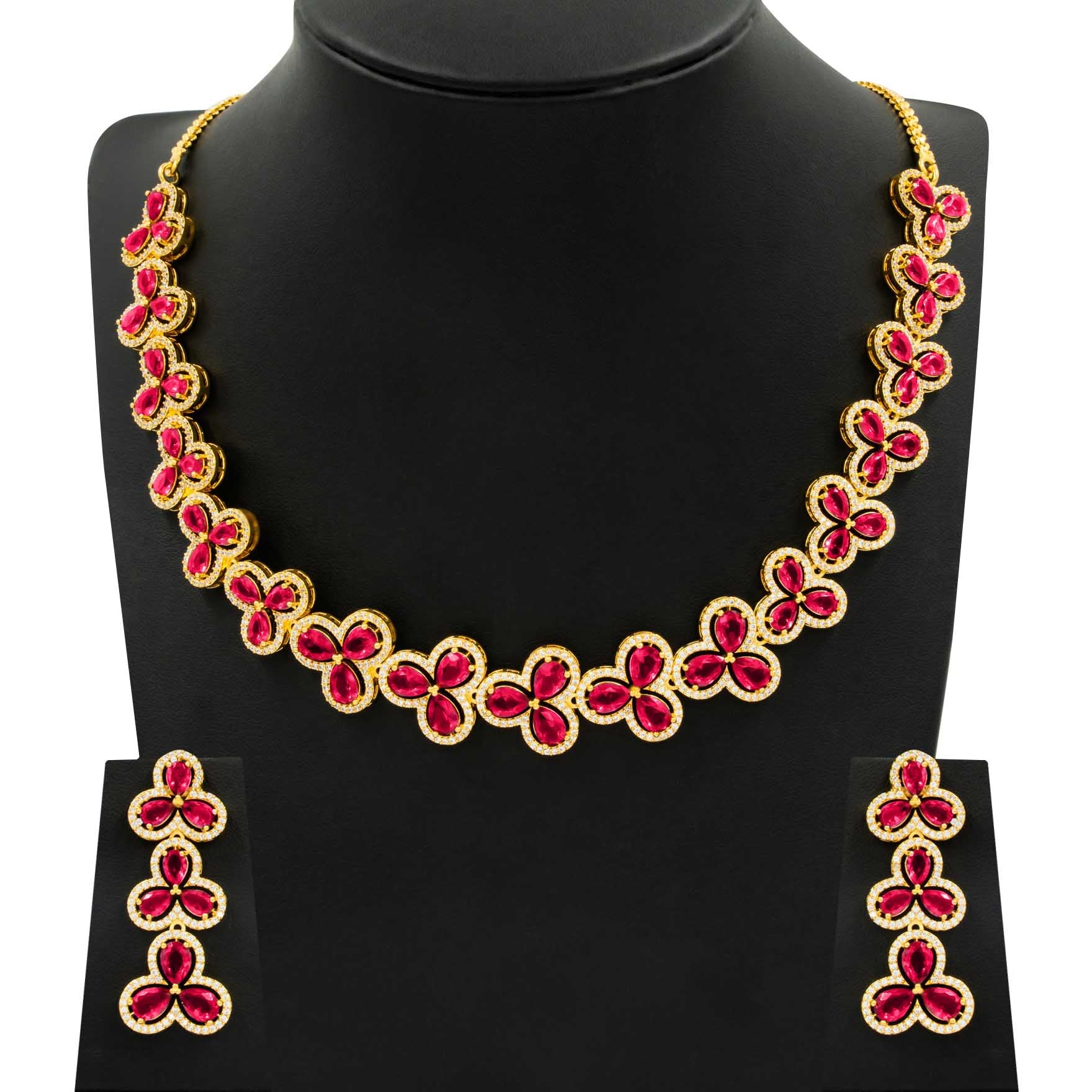Stone Necklace with Stud PMSNS3WX-008, PMSHST2WX-082