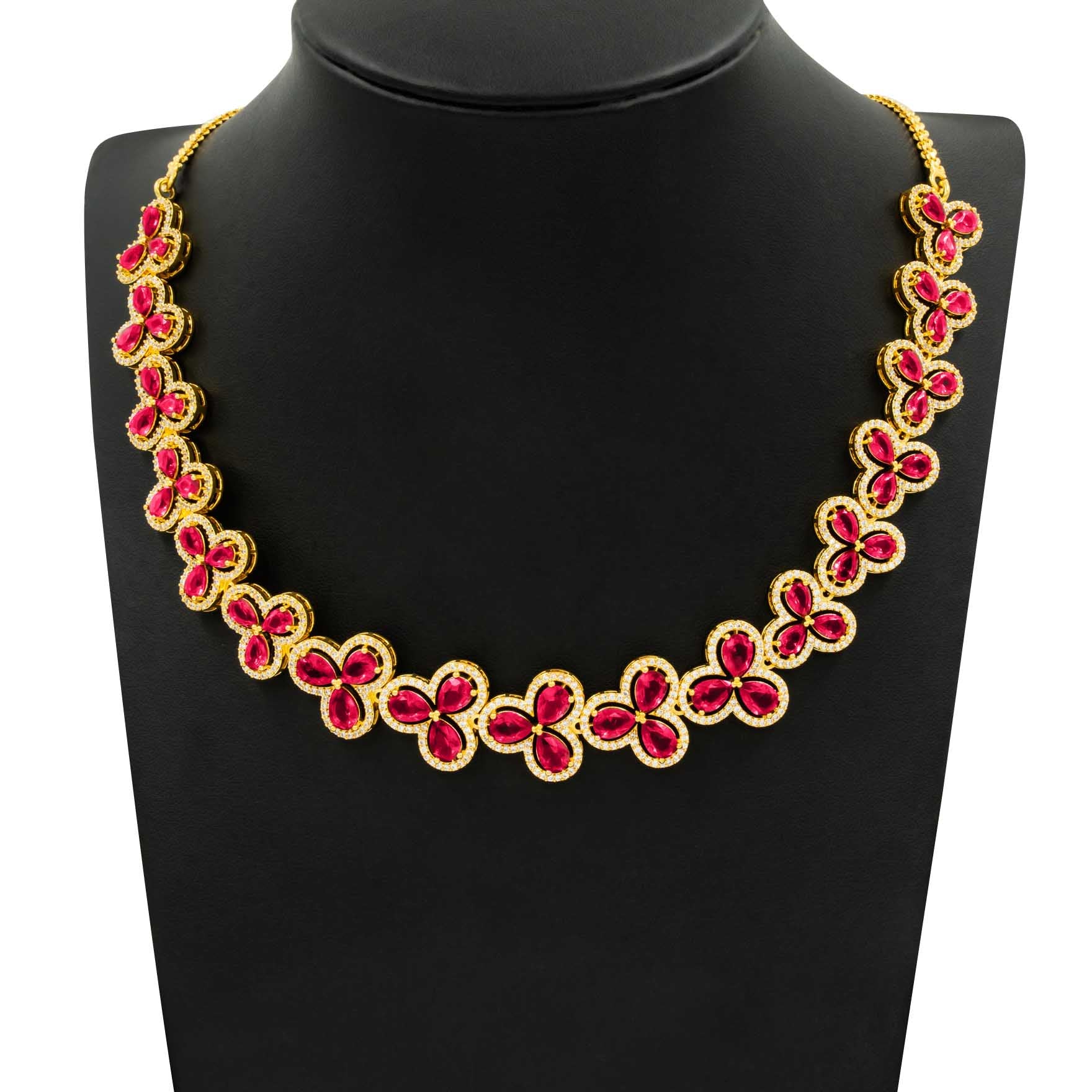 Stone Necklace with Stud PMSNS3WX-008, PMSHST2WX-082