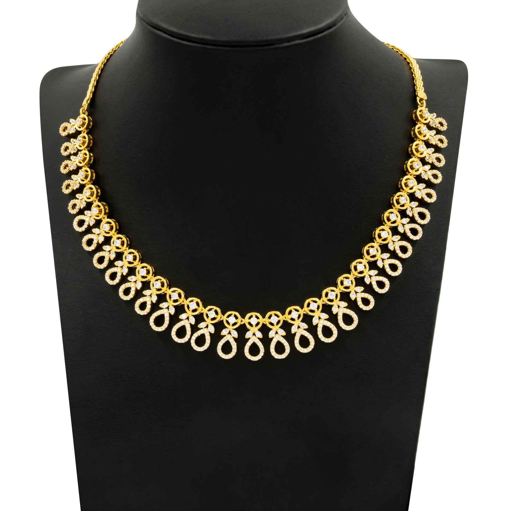 Stone Necklace with Stud PMSNS22W-008, PMSHST6W-022