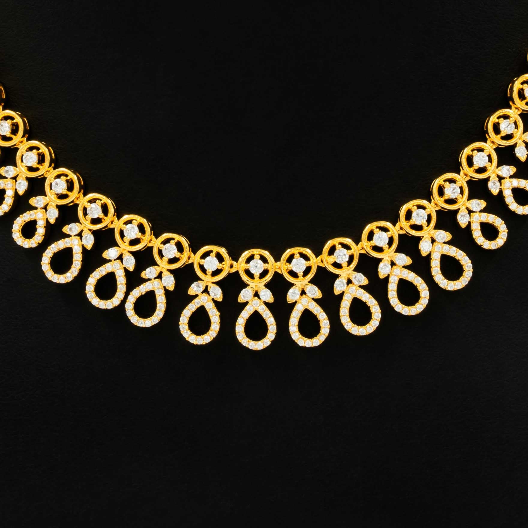 Stone Necklace with Stud PMSNS22W-008, PMSHST6W-022