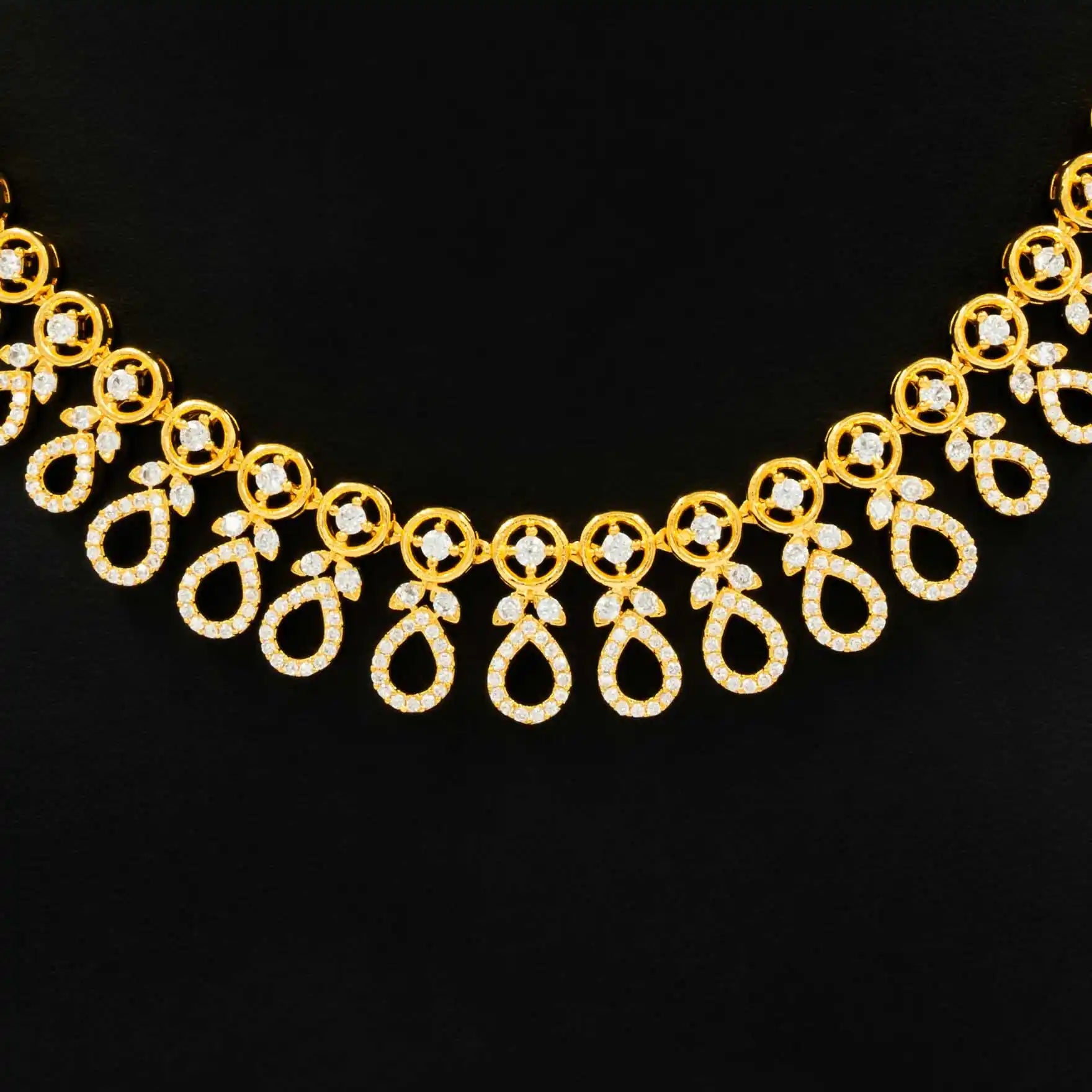 Stone Necklace with Stud PMSNS22W-008, PMSHST6W-022