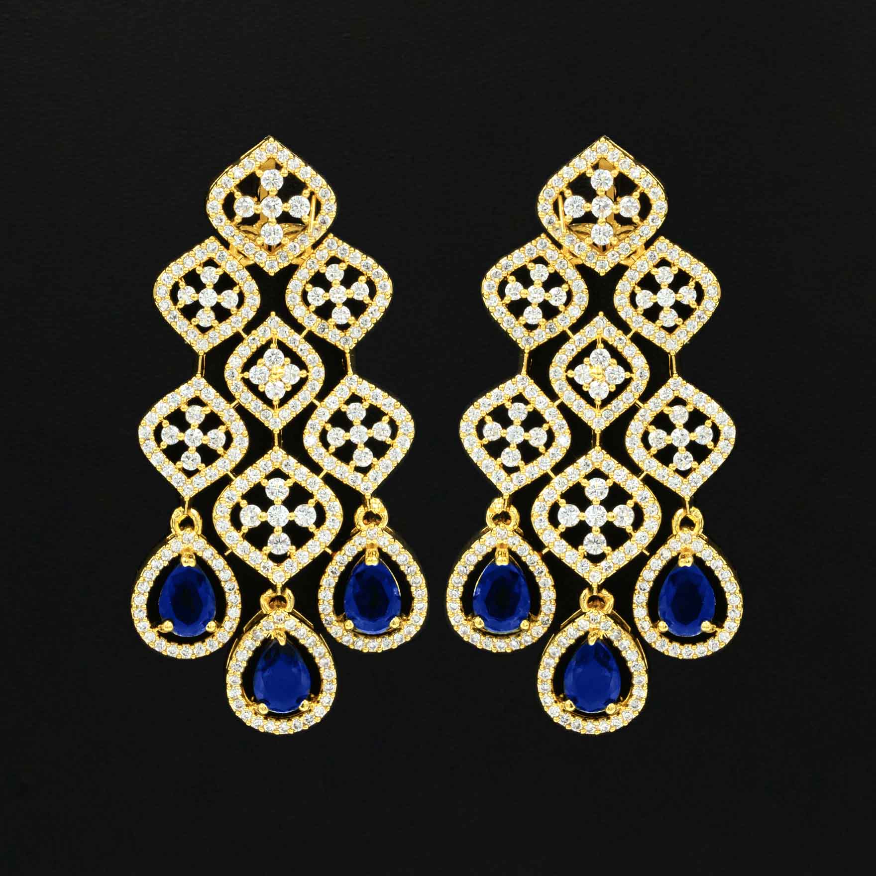 Stone Necklace with Stud PMSNS2WBL-0031, PMSHST2WBL-003