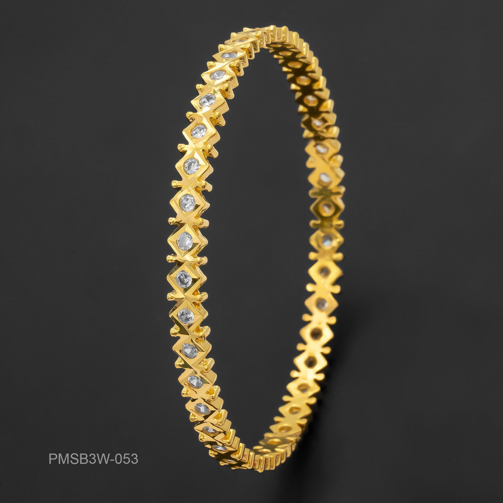 PREMIUM STONE BANGLE PMSB3W-053