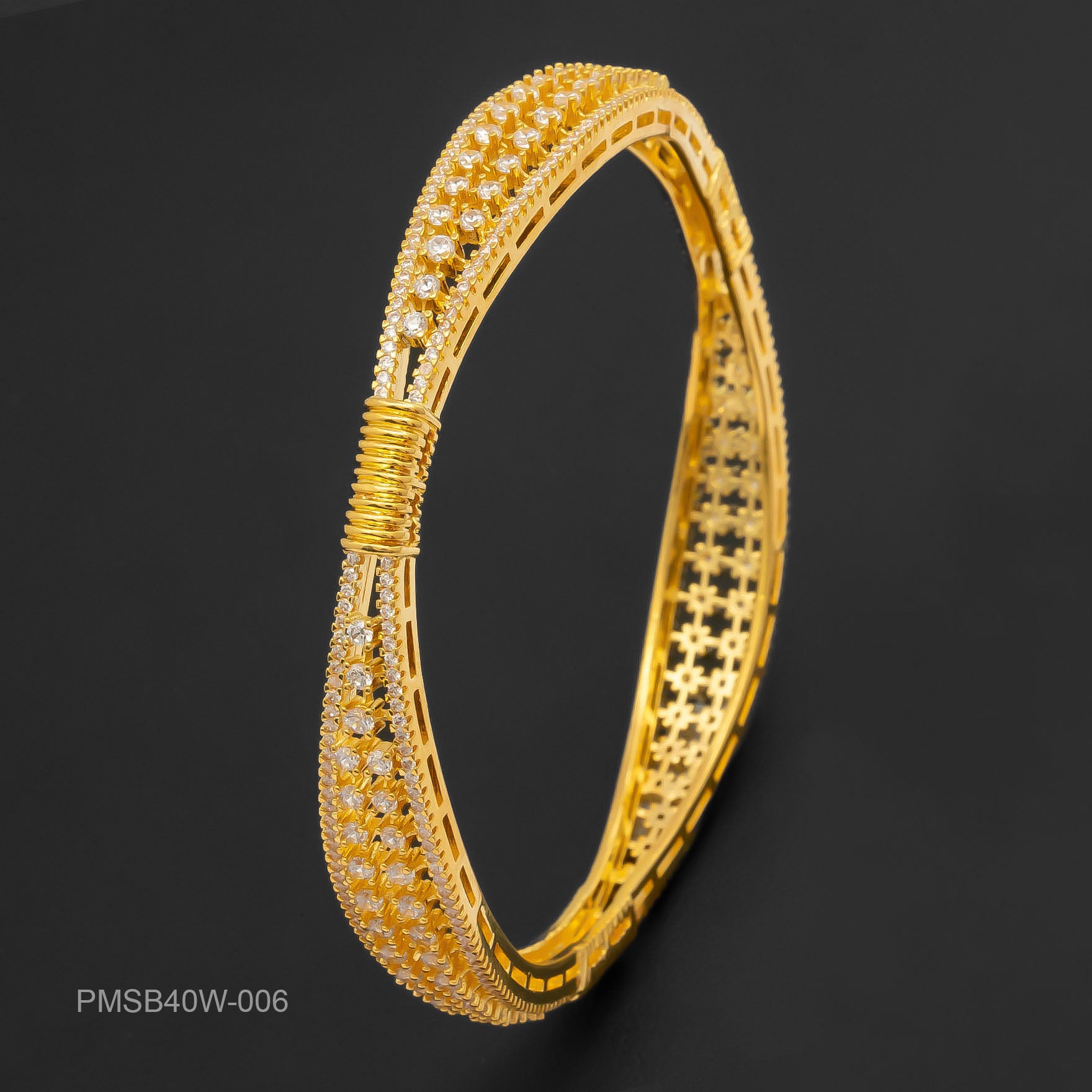 PREMIUM STONE BANGLE PMSB40W-006