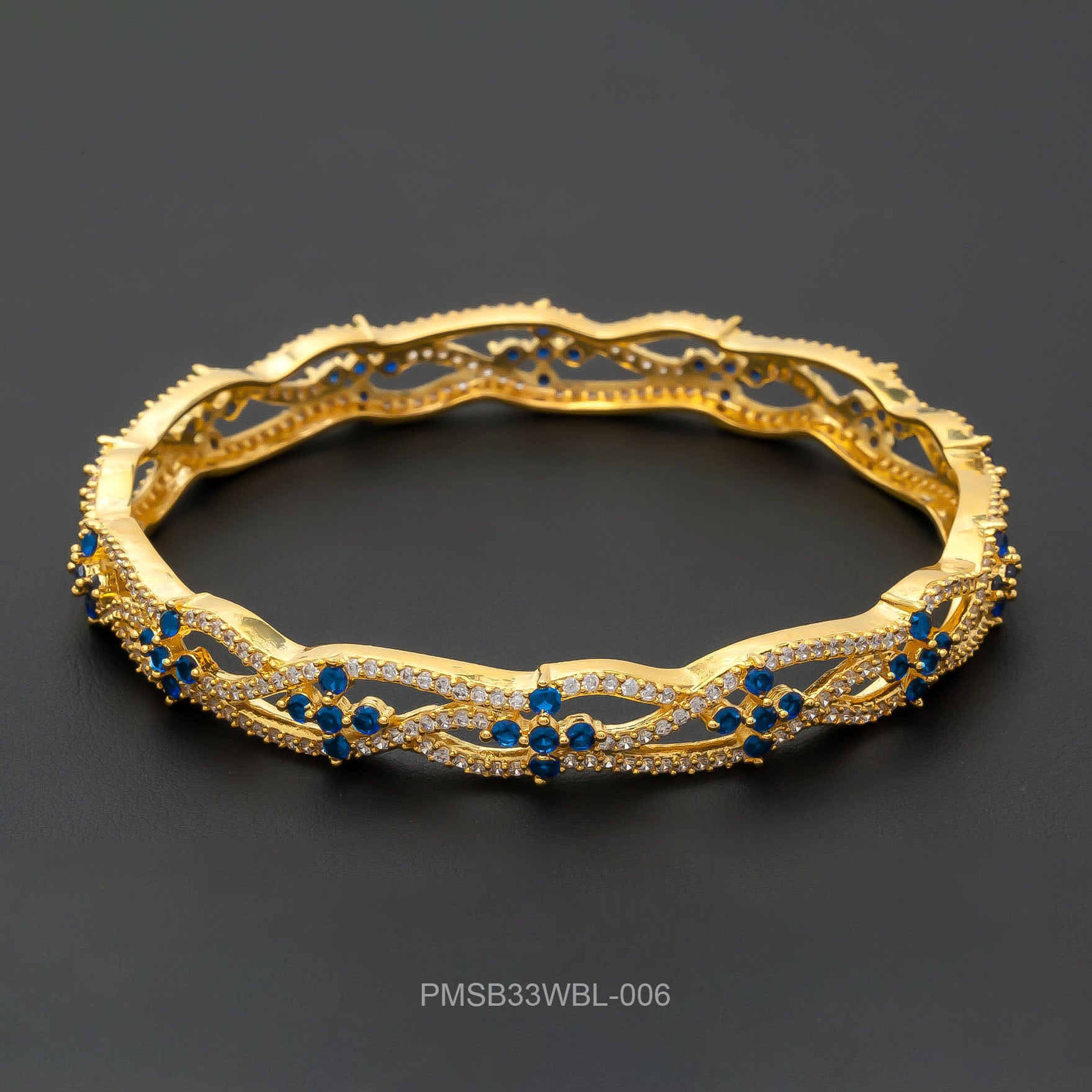 PREMIUM STONE BANGLE PMSB33WBL-006