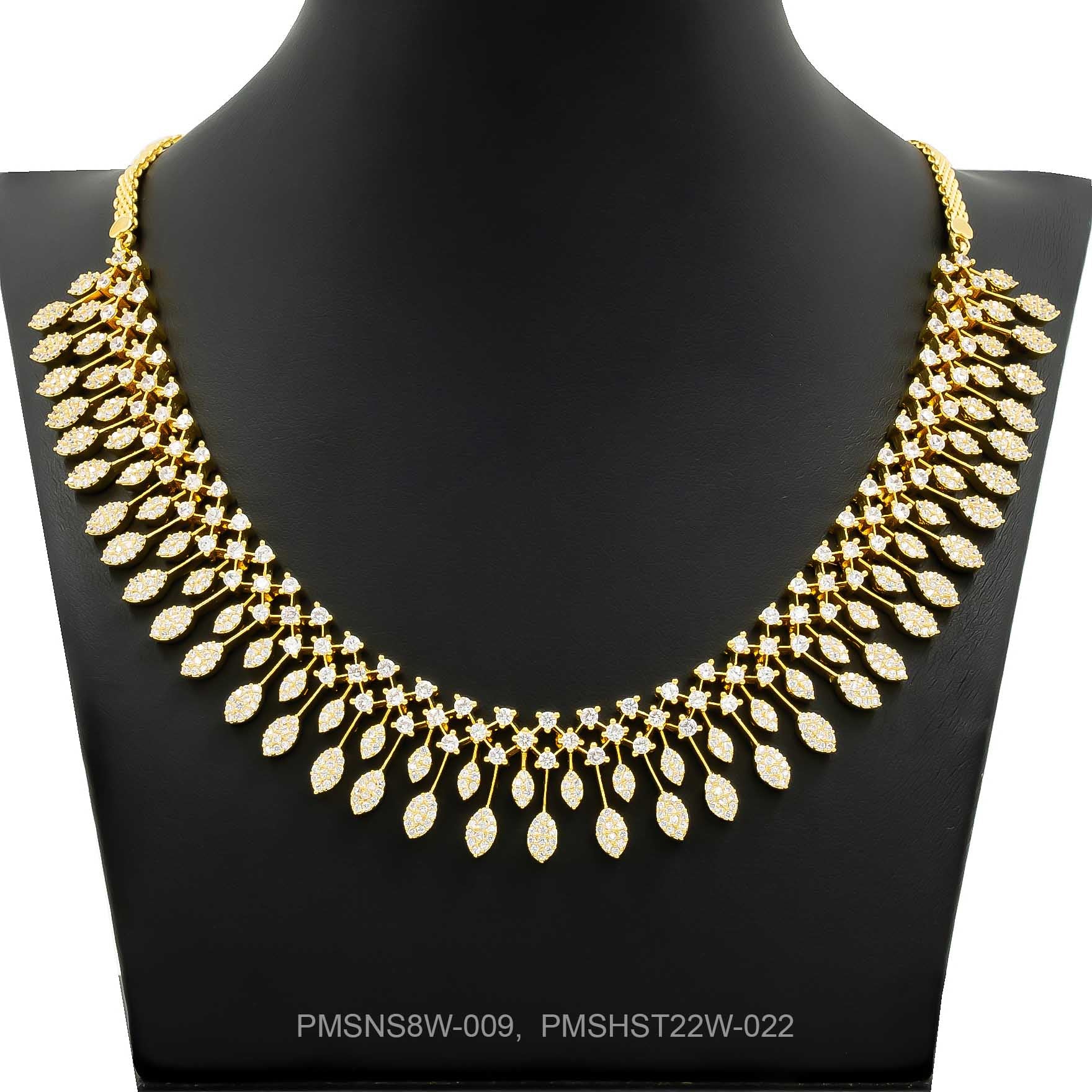 Stone Necklace with Stud PMSNS8W-009, PMSHST22W-022