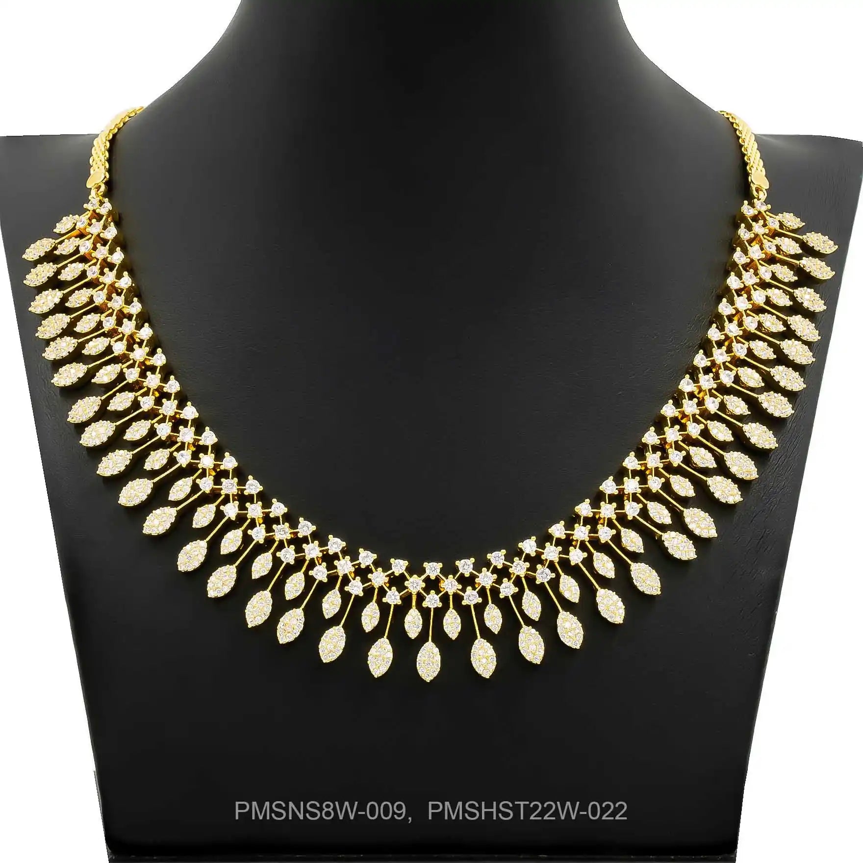 Stone Necklace with Stud PMSNS8W-009, PMSHST22W-022