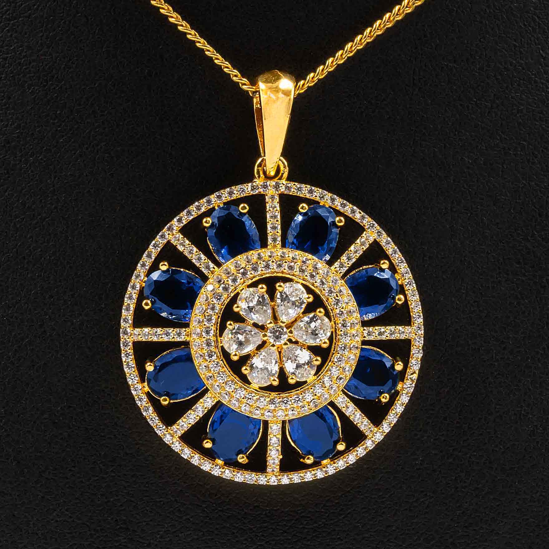 Stone Pendant with Stud PMSST2WBL-052, PMSLT1WBL-003