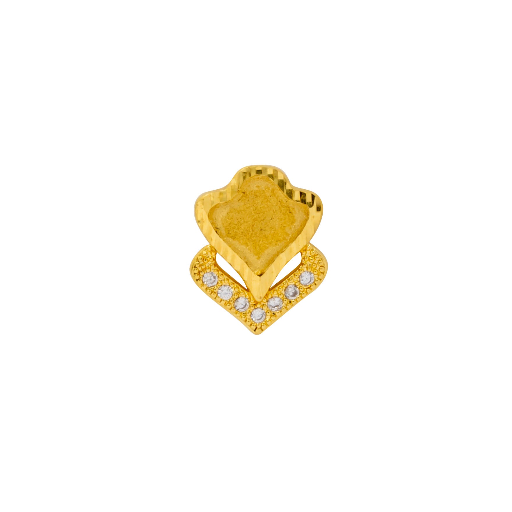 Trendy Stone Earrings 24kt Gold Layered Designs | Parakkat Jewels