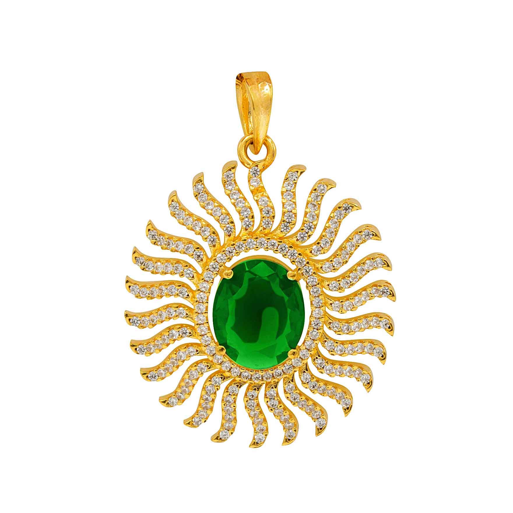 Stone Pendant with Stud PMSLT2WG-082, PMSST9WG-052