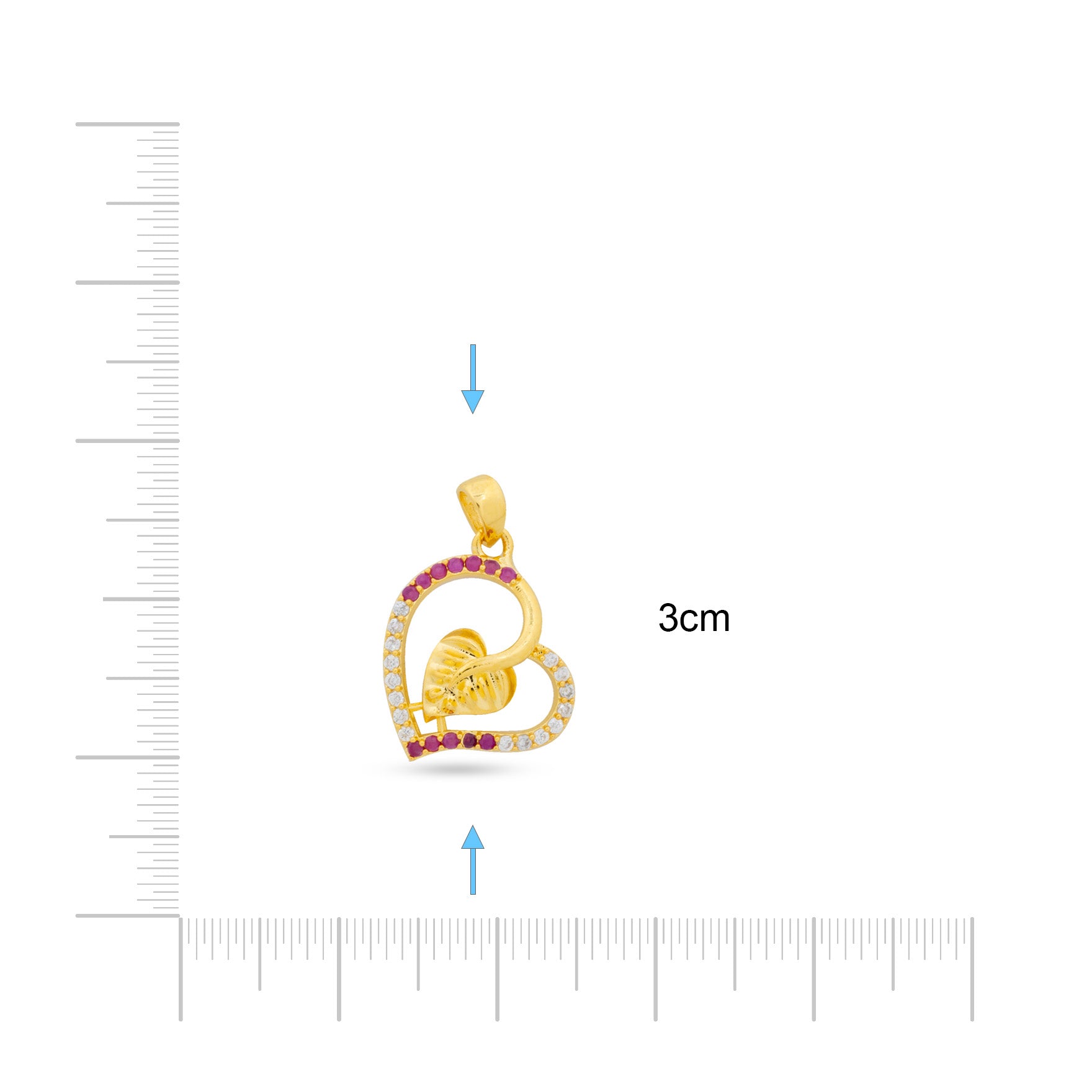 Gold Pendant PSLT124WR-09