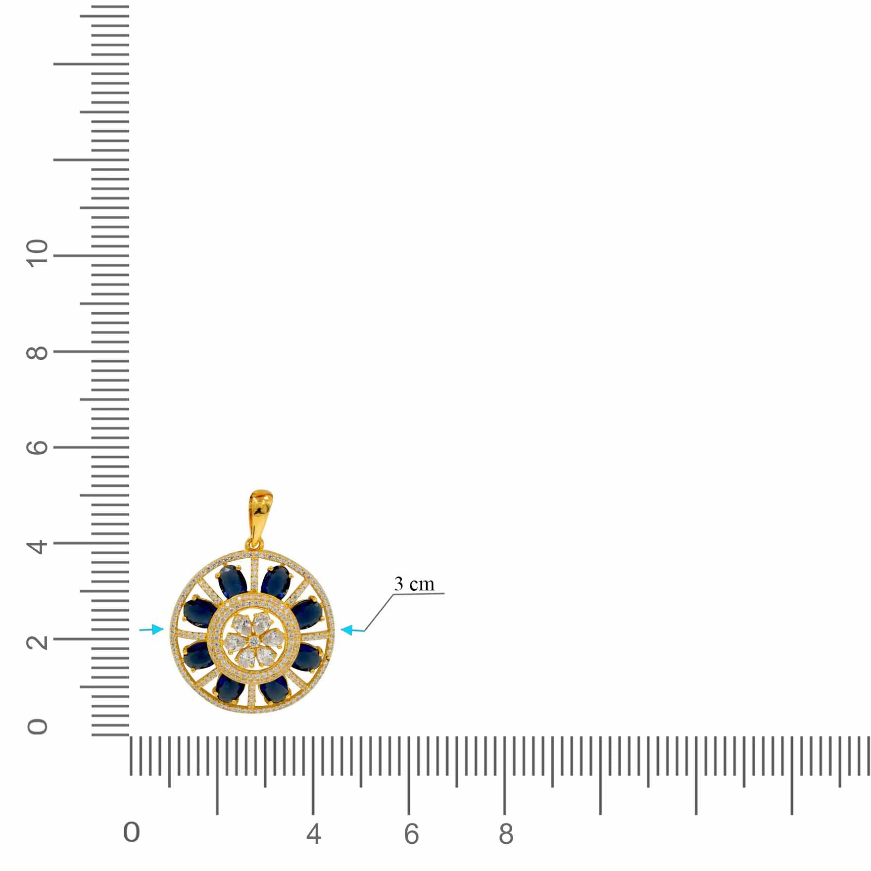 Stone Pendant with Stud PMSST2WBL-052, PMSLT1WBL-003