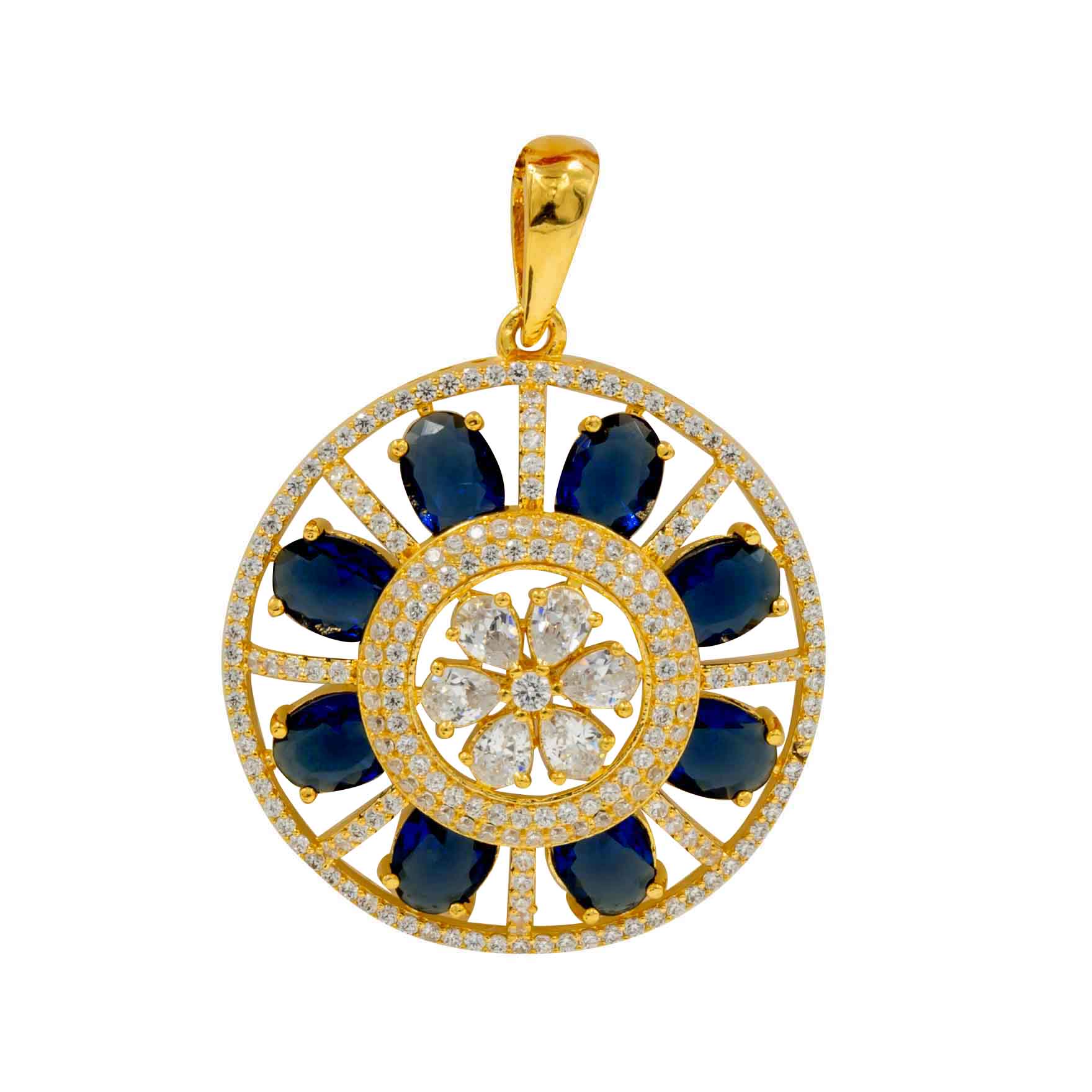 Stone Pendant with Stud PMSST2WBL-052, PMSLT1WBL-003