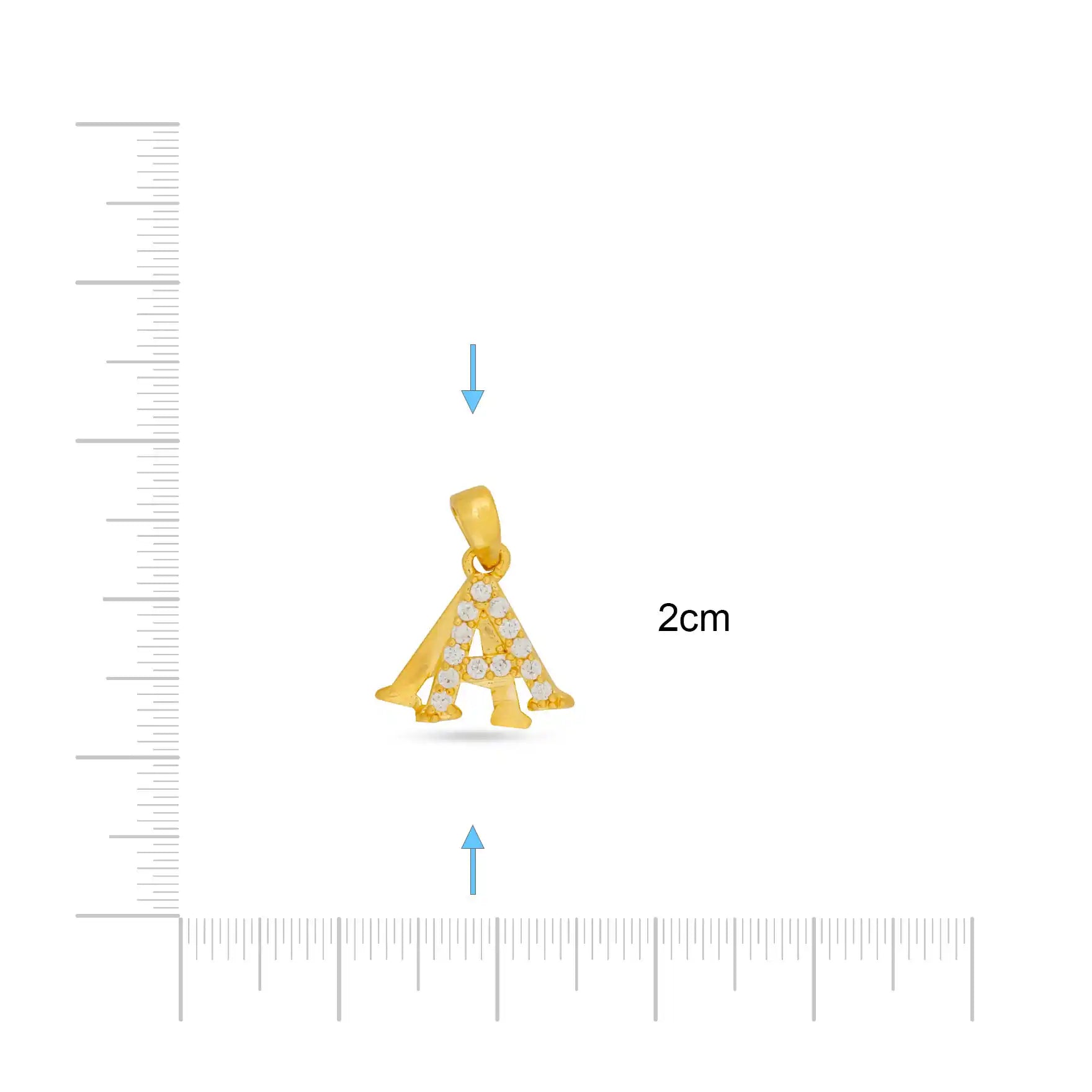 Gold Pendant PSLT94W-09