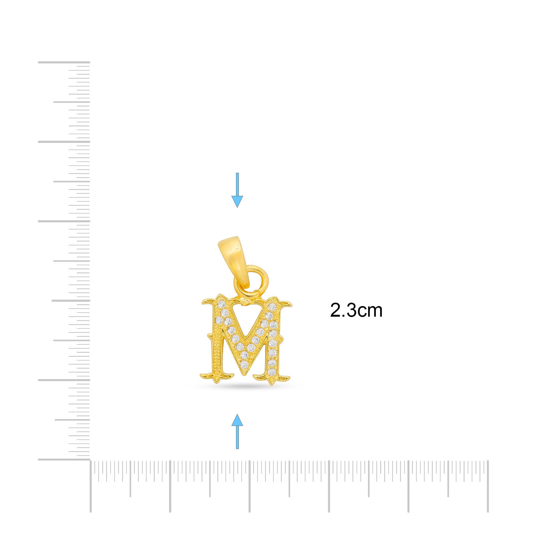 Gold Pendant PSLT183W-09