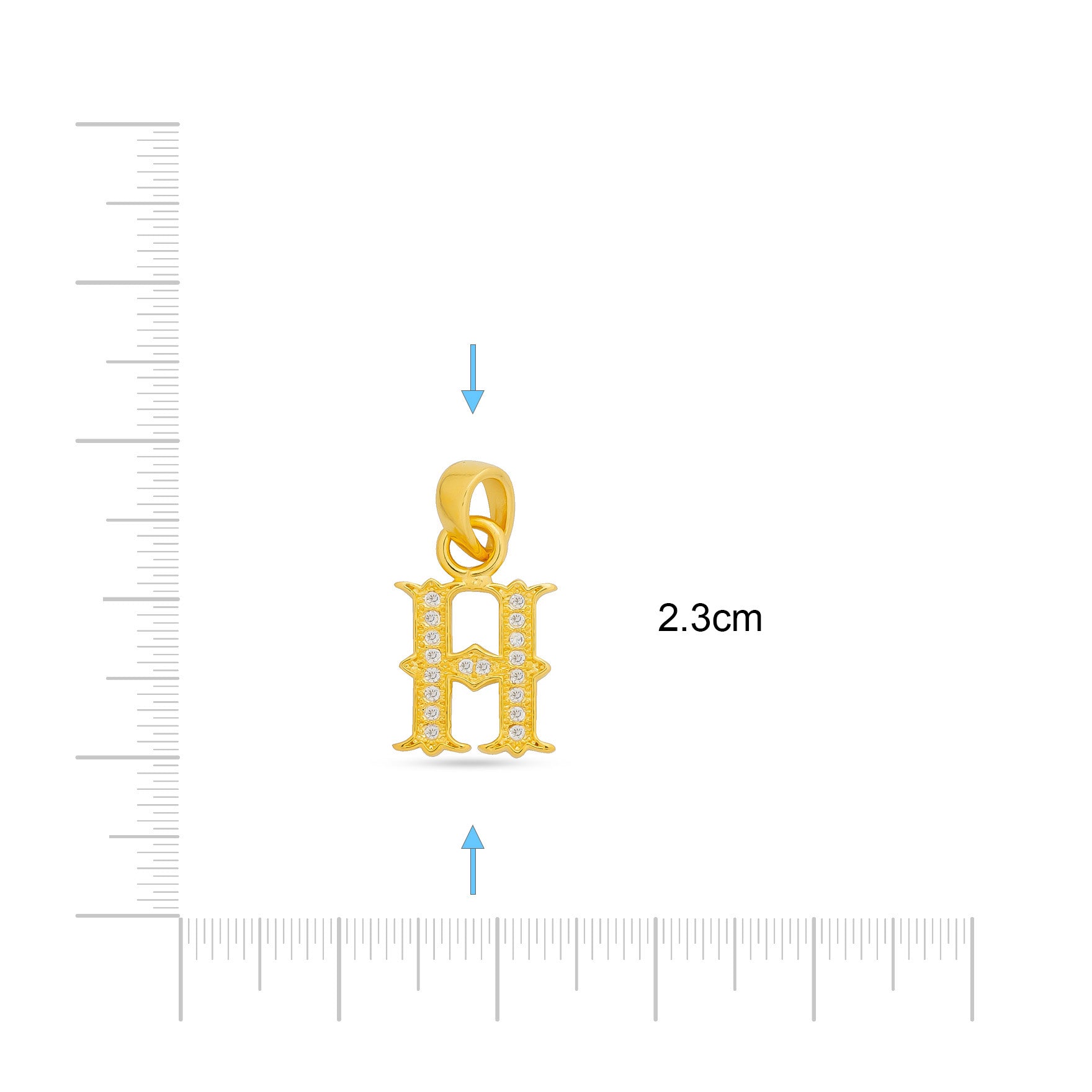 Gold Pendant PSLT183W-09