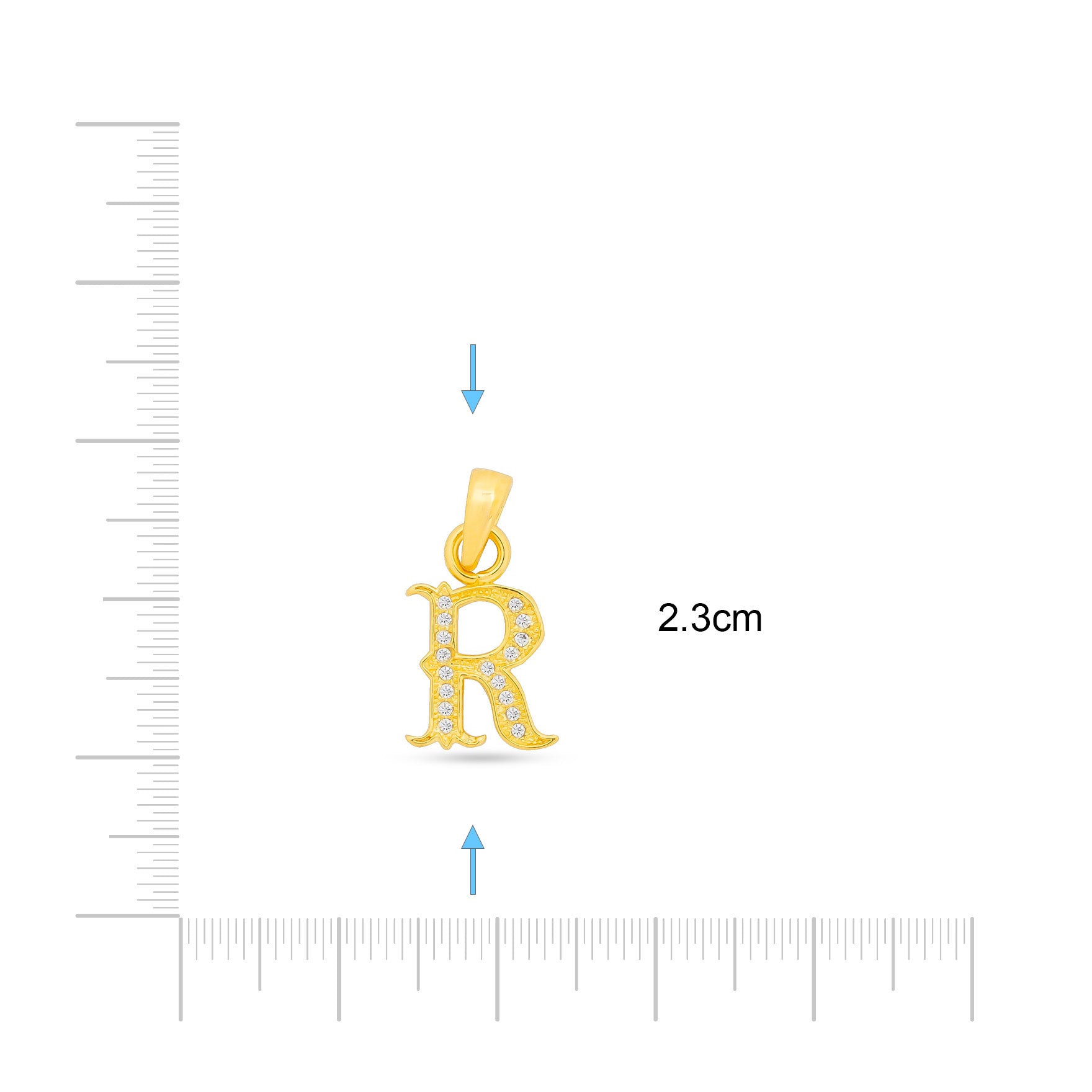 Gold Pendant PSLT183W-09