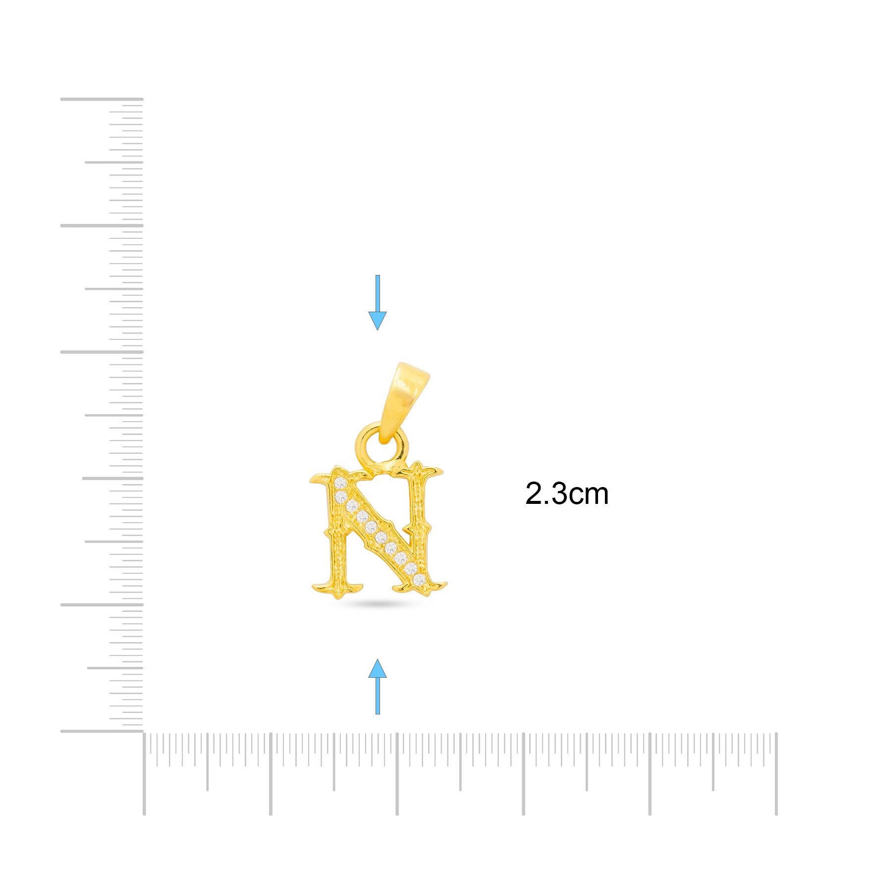 Gold Pendant PSLT183W-09