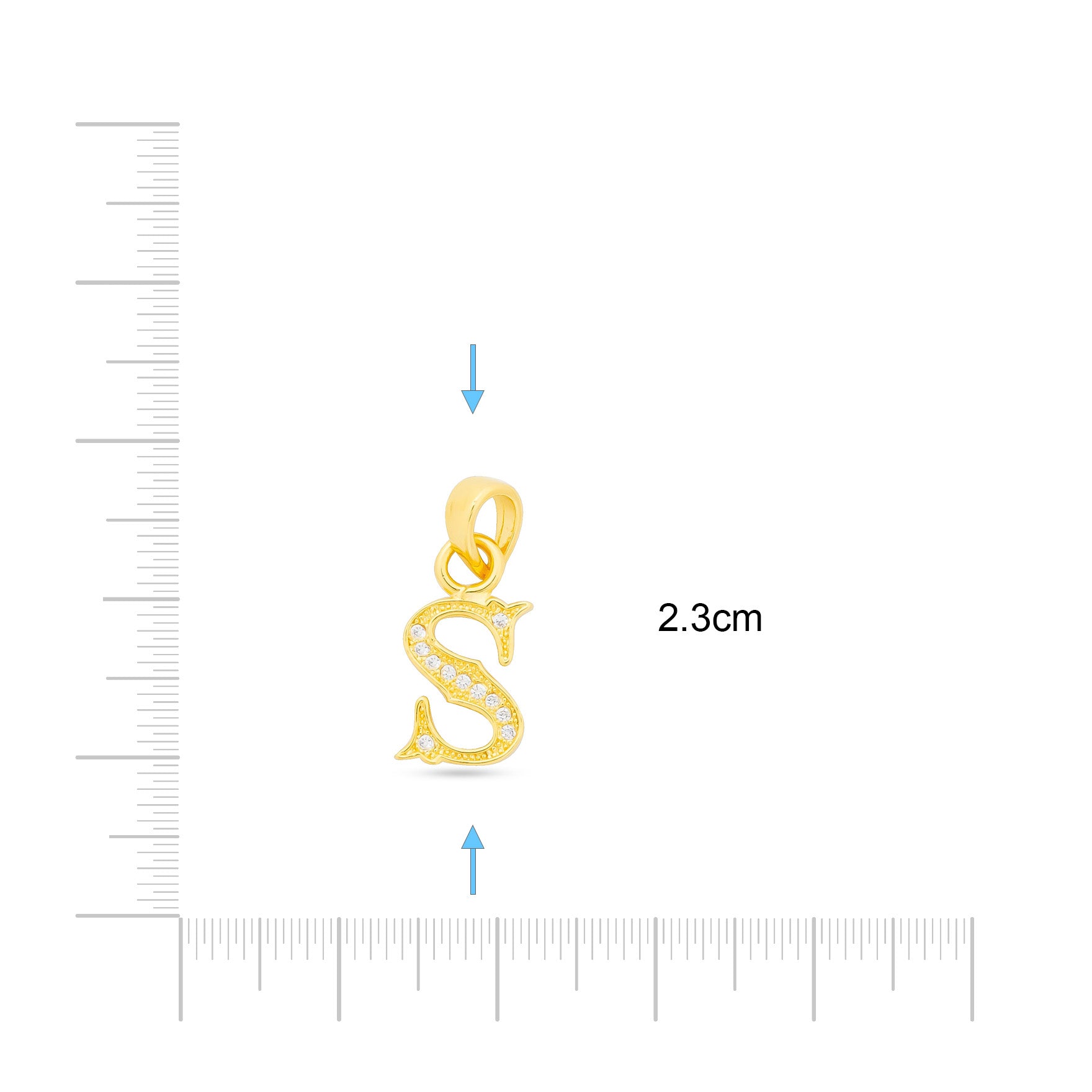 Gold Pendant PSLT183W-09