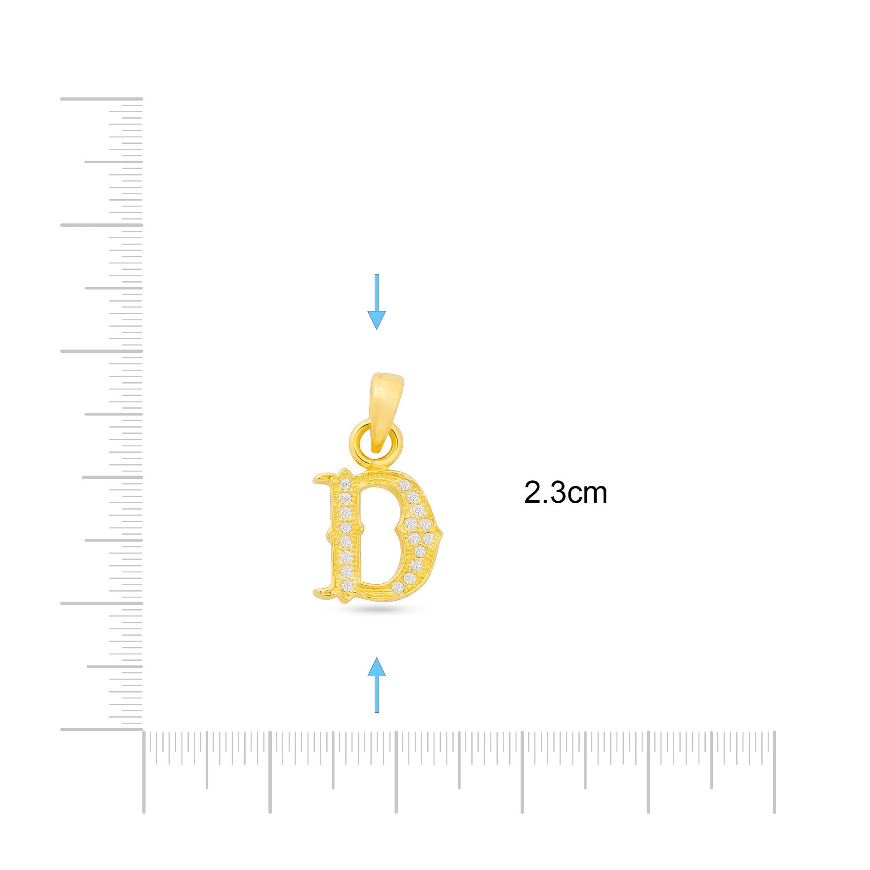 Gold Pendant PSLT183W-09