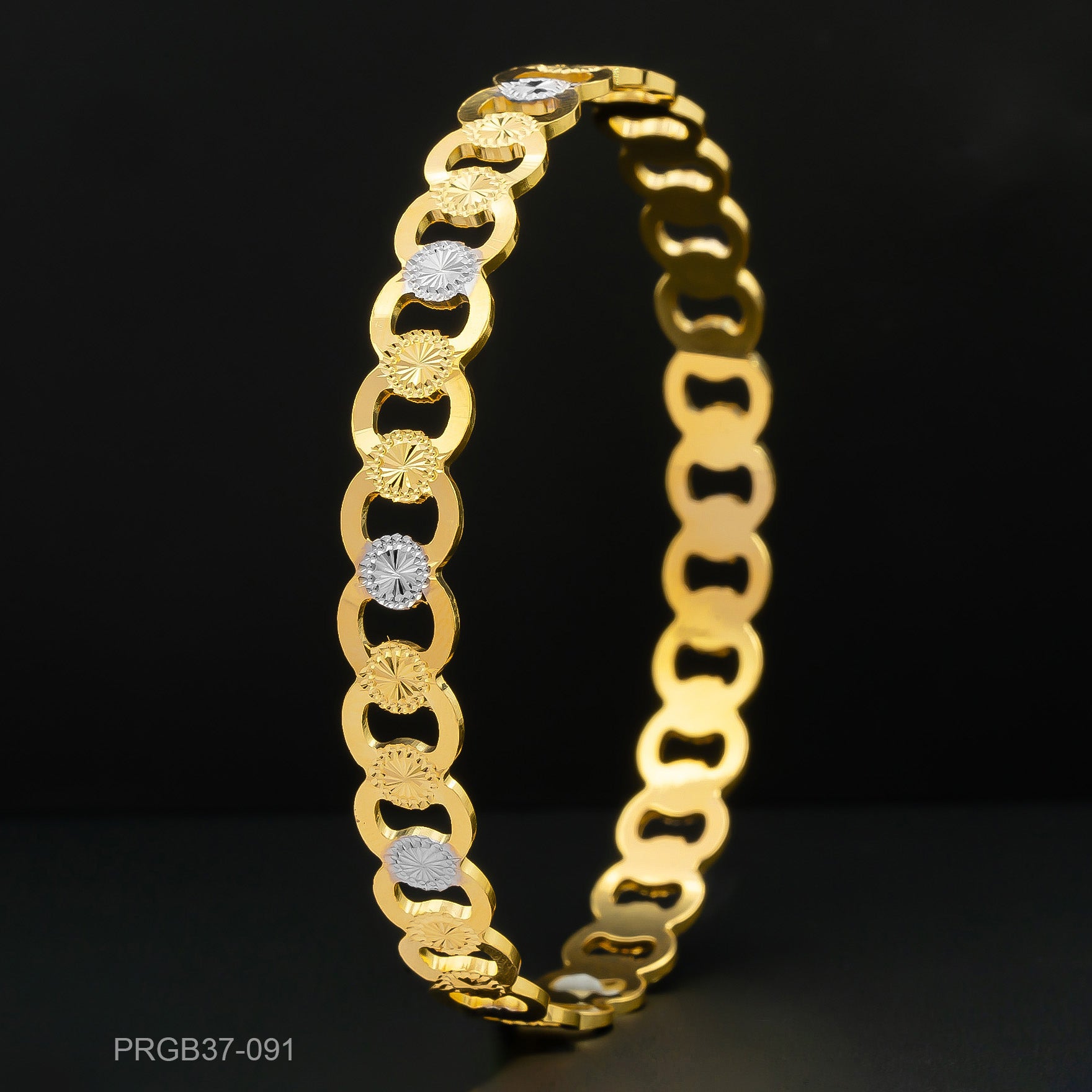 RHODIUM BANGLE PRGB37-091