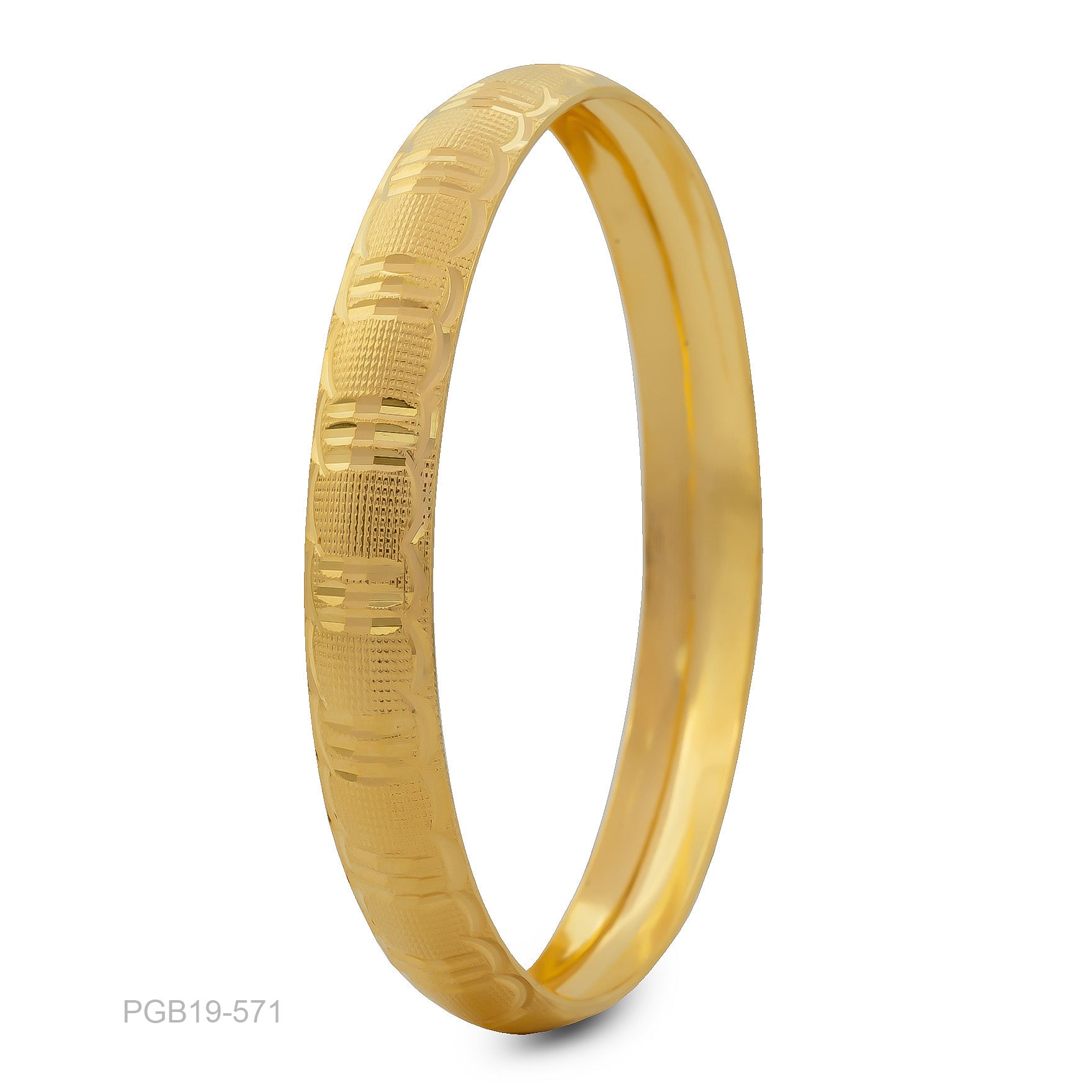 24CT HEAVY Gold Layered BOHO STYLE BANGLE PGB19-571